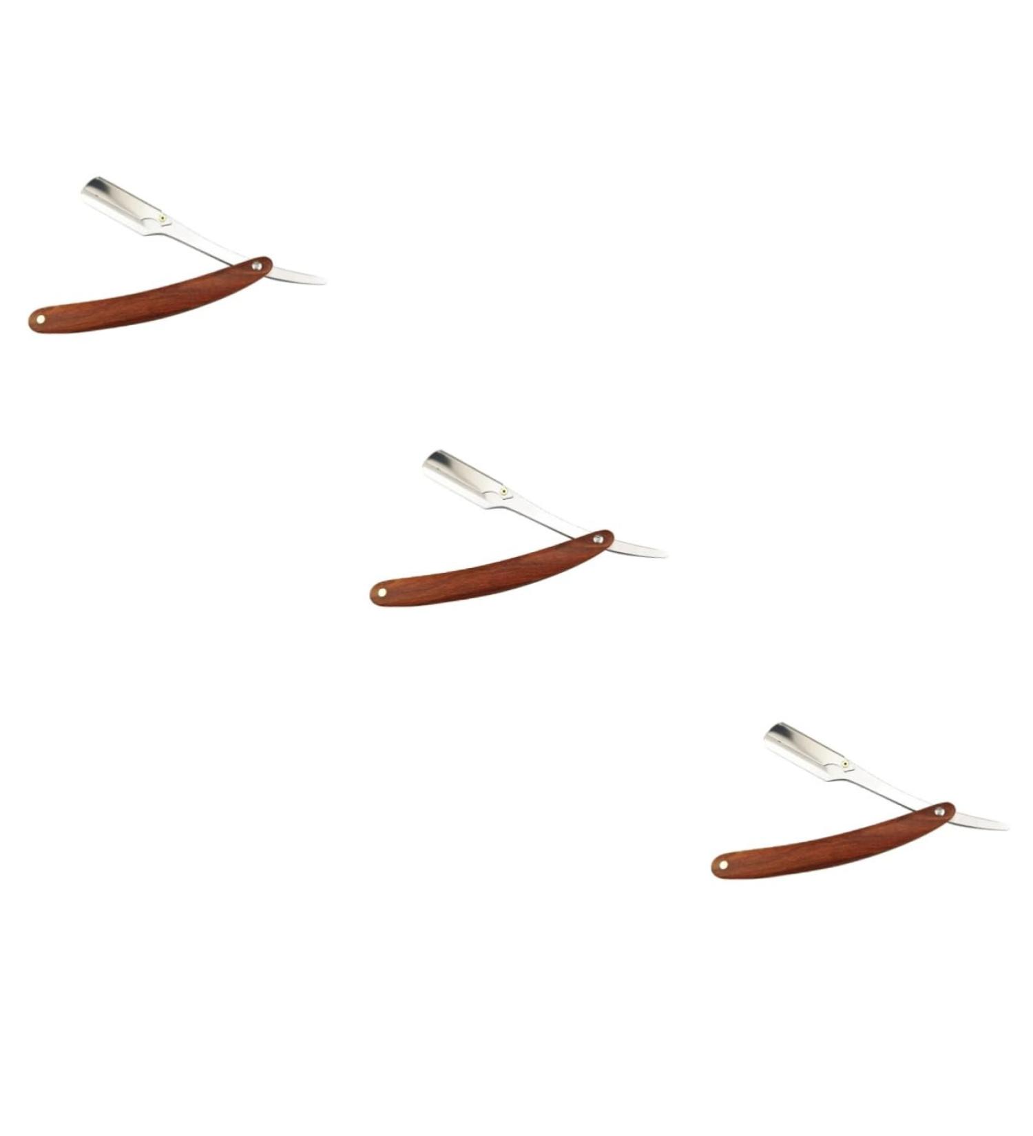 Beavorty 3-in-1 Stainless Steel Foldable Razor for Men | Safe & Durable Wooden Handle Shaver - Buy Online on GoSupps.com