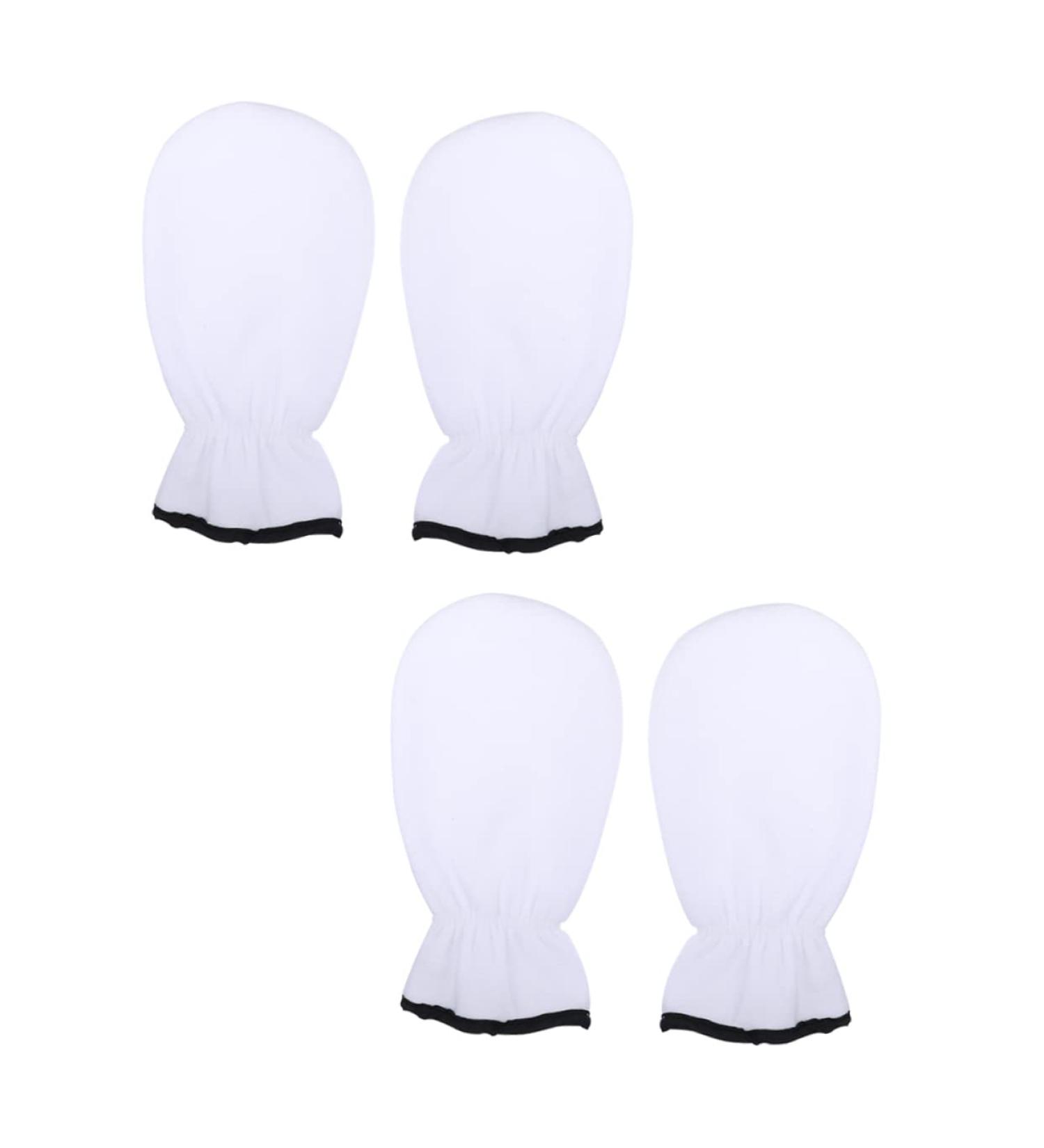 minkissy 2 Pairs Maintenance Care Gloves Paraffin Gloves Paraffin Heated Hand Spa Mittens Cloth Hand Moisturizer Gloves Spa Paraffin Wax Cover White Care Bag Miss Flannel Hand Use - Buy Online on GoSupps.com