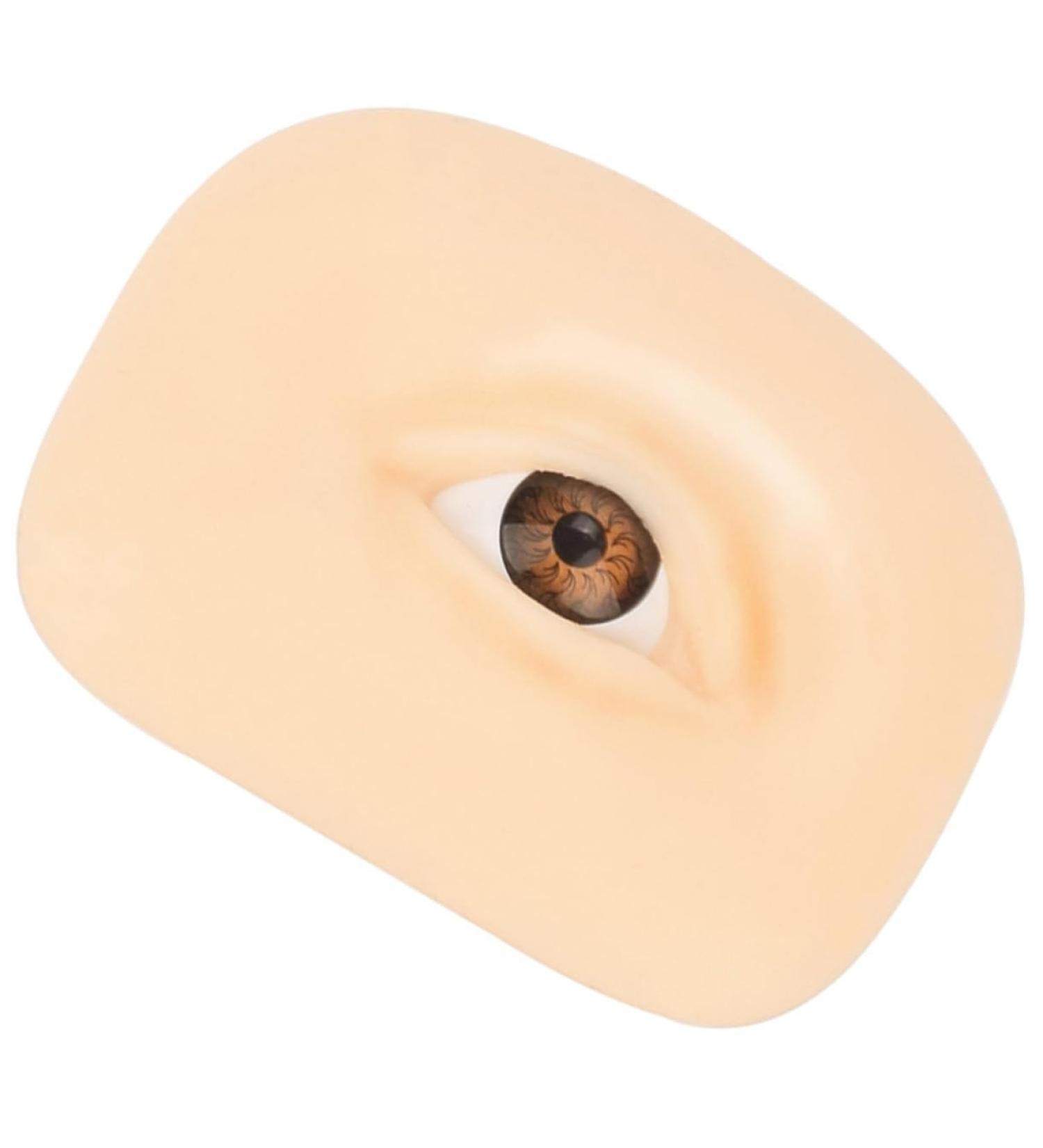 Professional Mold Reusable Blank Skin Silicone Up Simulated Left Eye Tool Make Practicing Practice 6.9x5.2cm As Shown 2 - Buy Online on GoSupps.com
