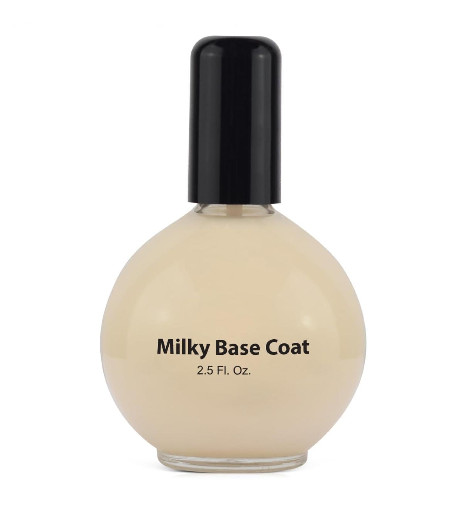 PRONAIL Milky Base Coat | Professional Strength Nail Polish 2.5 Oz - Long Lasting Manicure & Pedicure Strengthener & Hardener Fast Dry Prevents Chipping - Buy Online on GoSupps.com