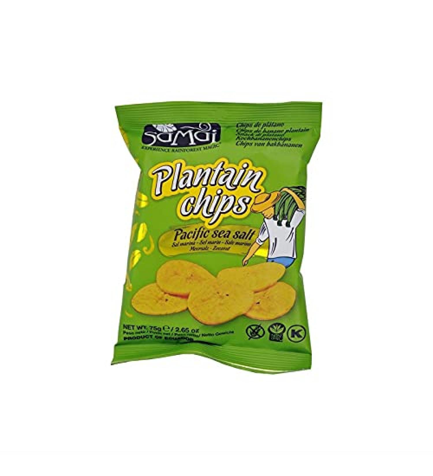 SAMAI - CHIPS BANANE PLANTAIN SAL ES 75G - LOT DE 5 - Buy Online on GoSupps.com