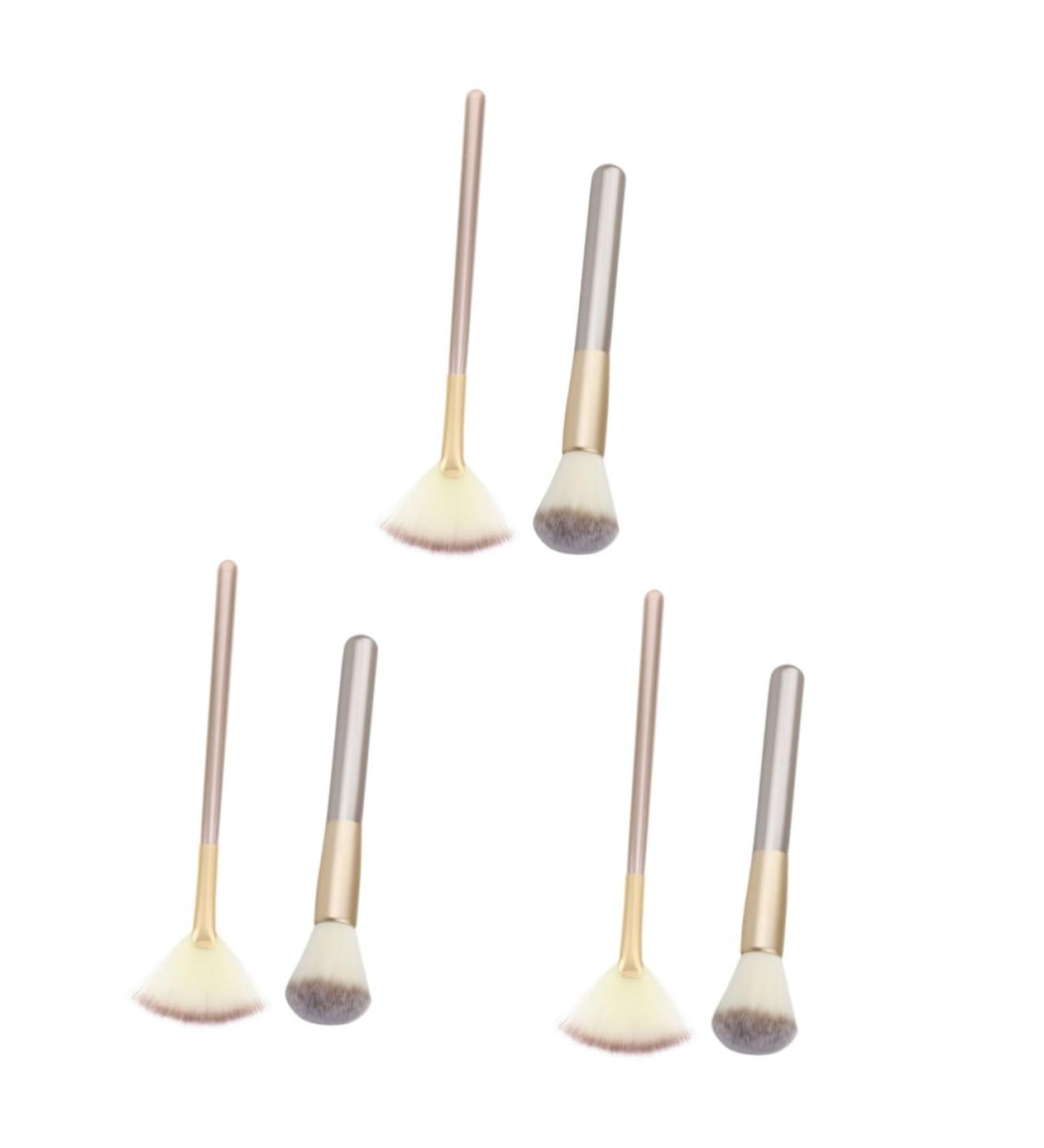 POPETPOP 3 Sets Makeup Brush Cosmetics Brush Face Makeup Brush Applicator Facial Tools Face Wash Brush Powder Highlight Lip Brush Corrugated Silk Nylon Wool Woman - Buy Online on GoSupps.com