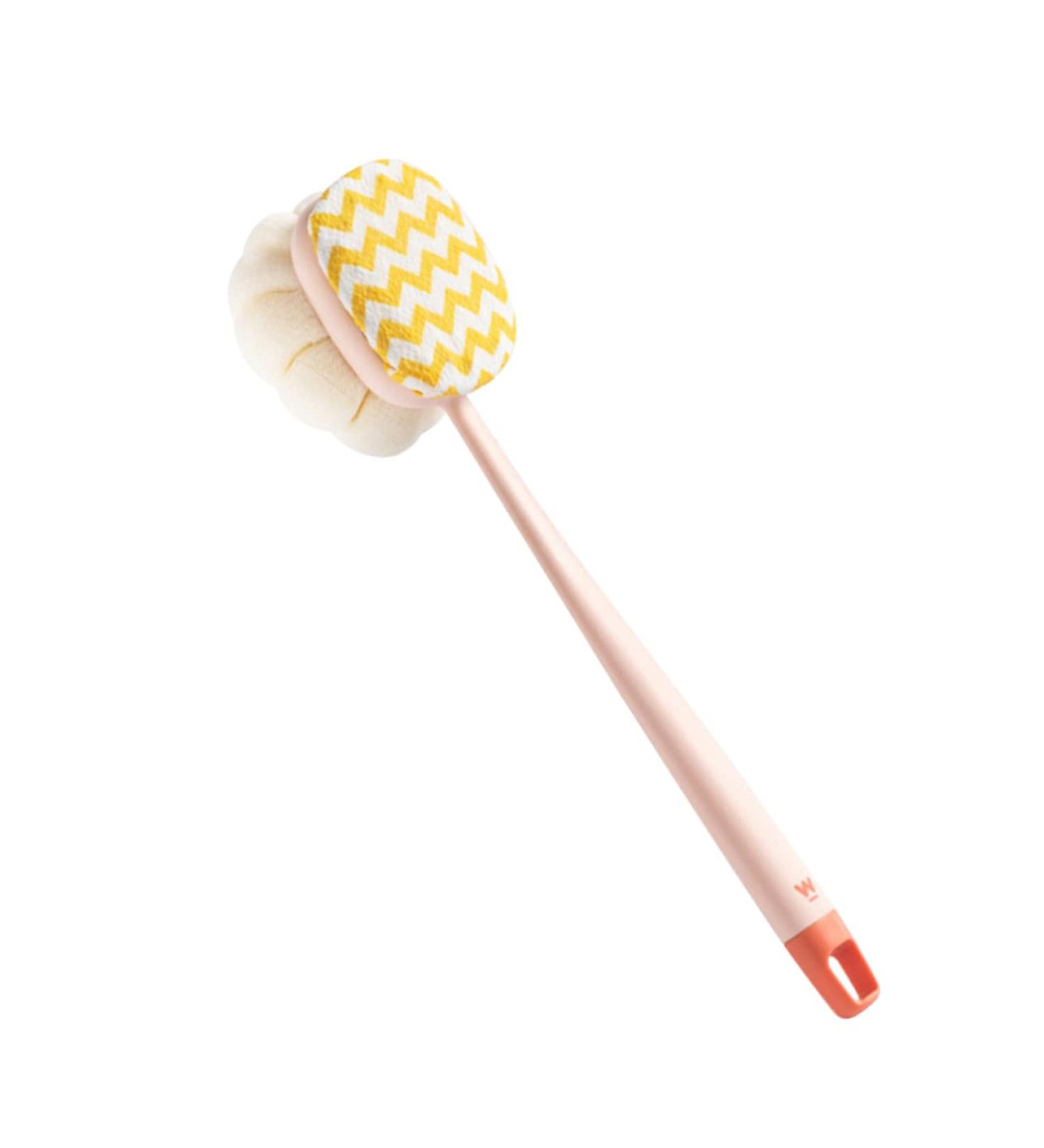BELLIFFY Exfoliating Bath Brush Loofah Scrubber for Men - Shower Body Brush with Handle - Buy Online on GoSupps.com