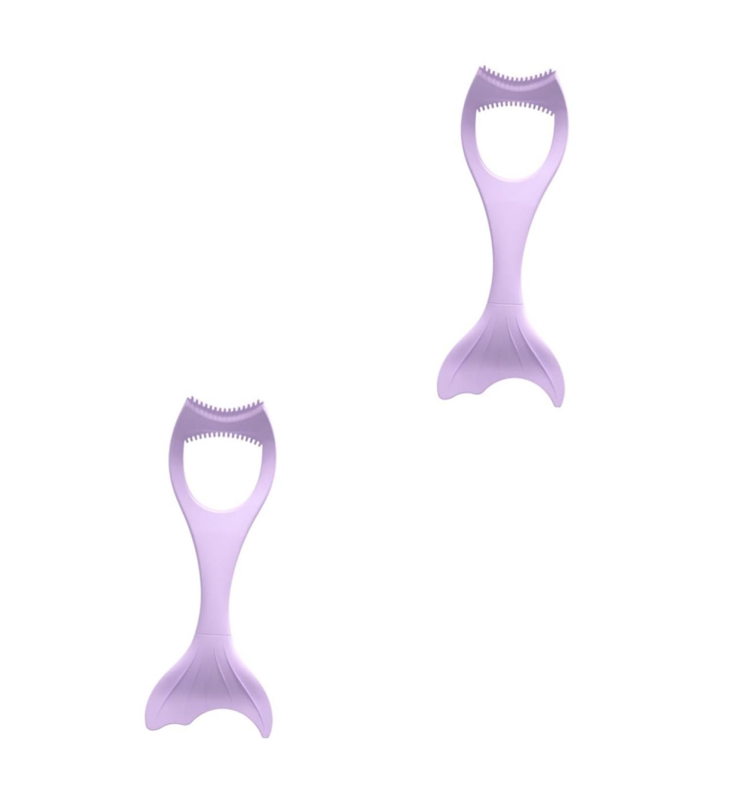 Housoutil Makeup Applicator 2pcs Mascara Brush Eyelash Makeup Tool Reusable Eye Stencils Eyeliner Stencils Eyes Template 15X5.7CMx2pcs Violetx2pcs - Buy Online on GoSupps.com