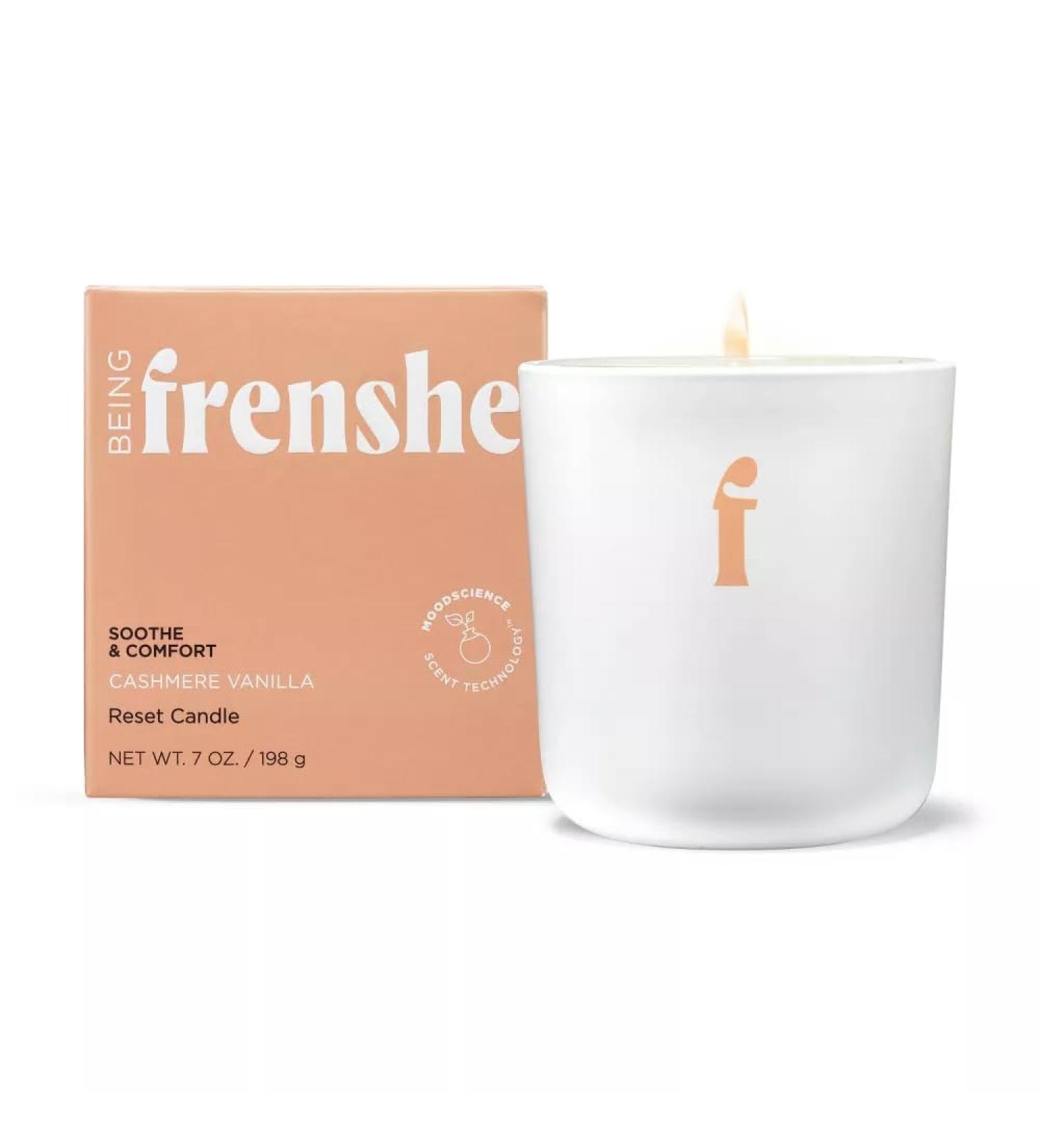 Buy Being Frenshe Cashmere Vanilla Candle - 7oz Coconut & Soy Wax with Essential Oils | International Shipping - Buy Online on GoSupps.com