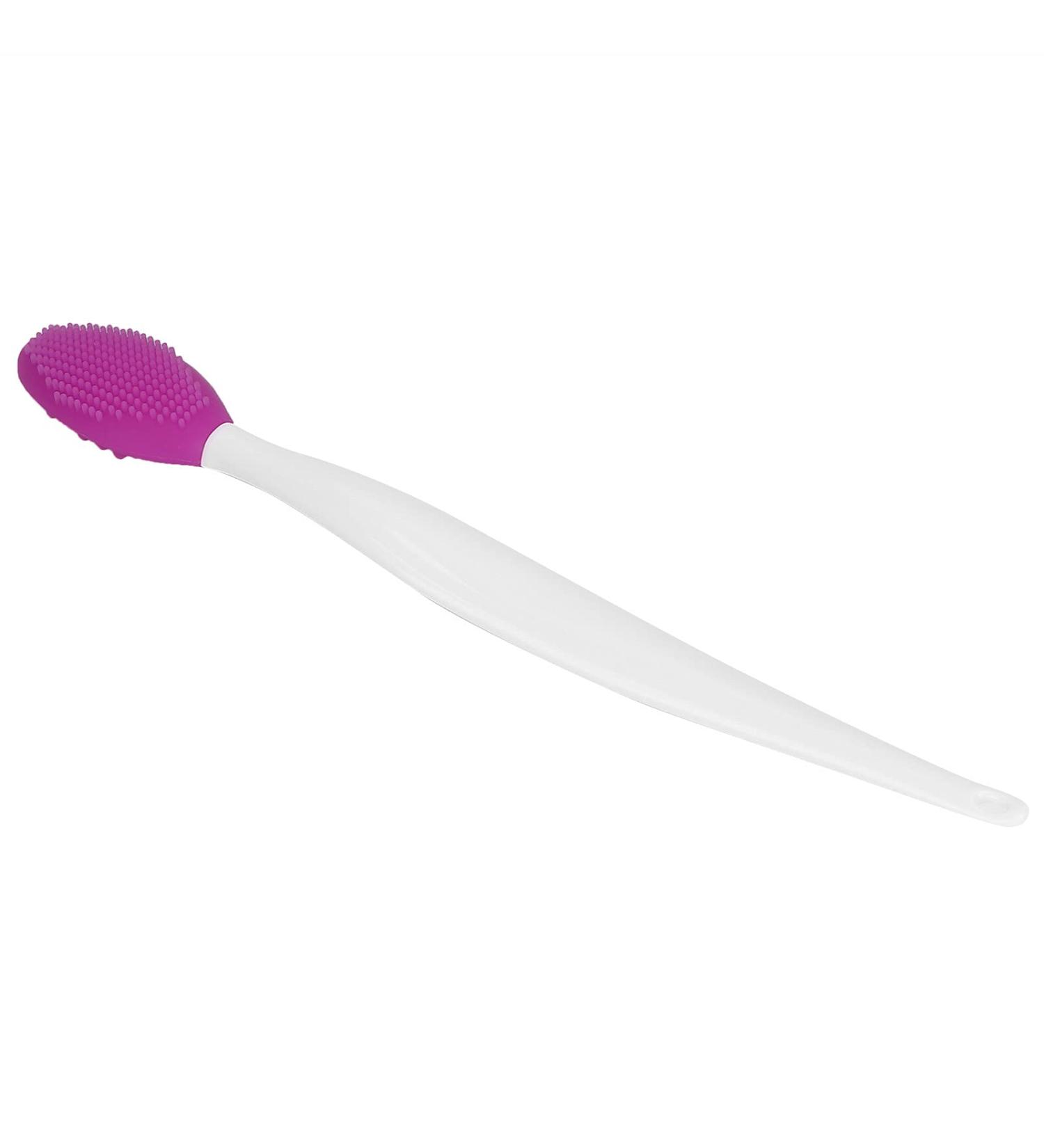Buy Double-Sided Silicone Nose Cleaning Tool - Blackhead Remover Brush for Home & Salon | Perfect Lip Scrub for Women (Purple - Buy Online on GoSupps.com