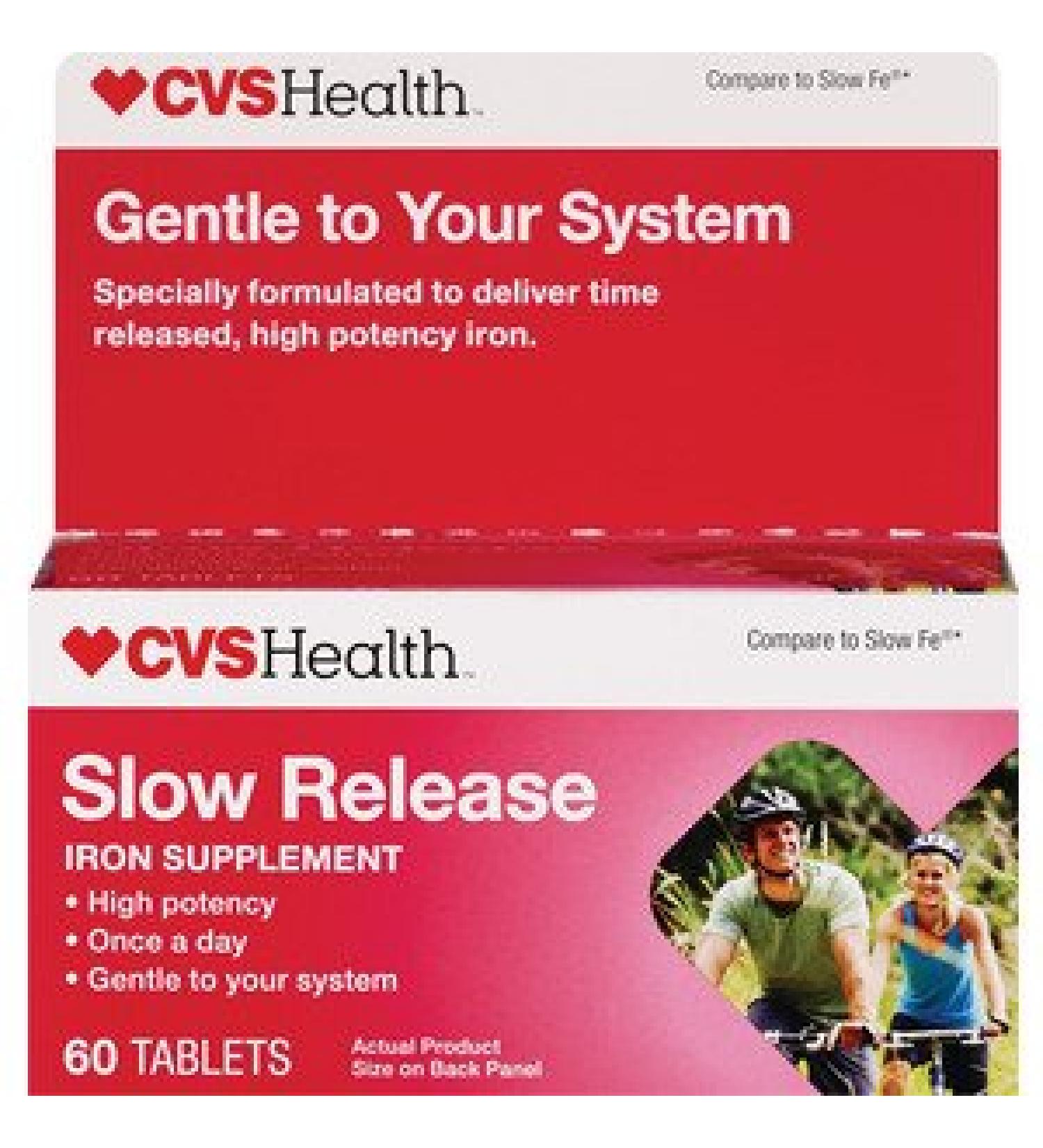 Slow Release Iron Supplement 60 Tablets