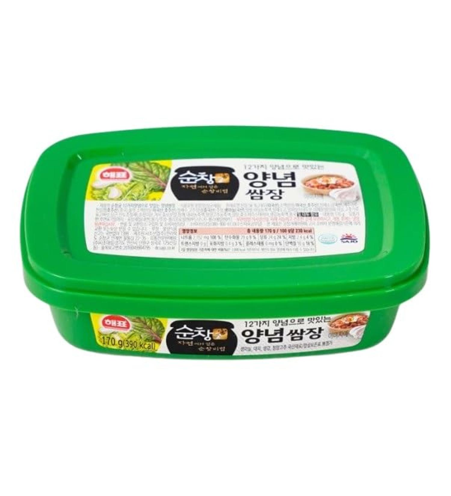 SAJOHAEPYO) 12 DIFFERENT SSAMJANG (SEASONED SOYBEAN PASTE) 170G - Buy Online on GoSupps.com