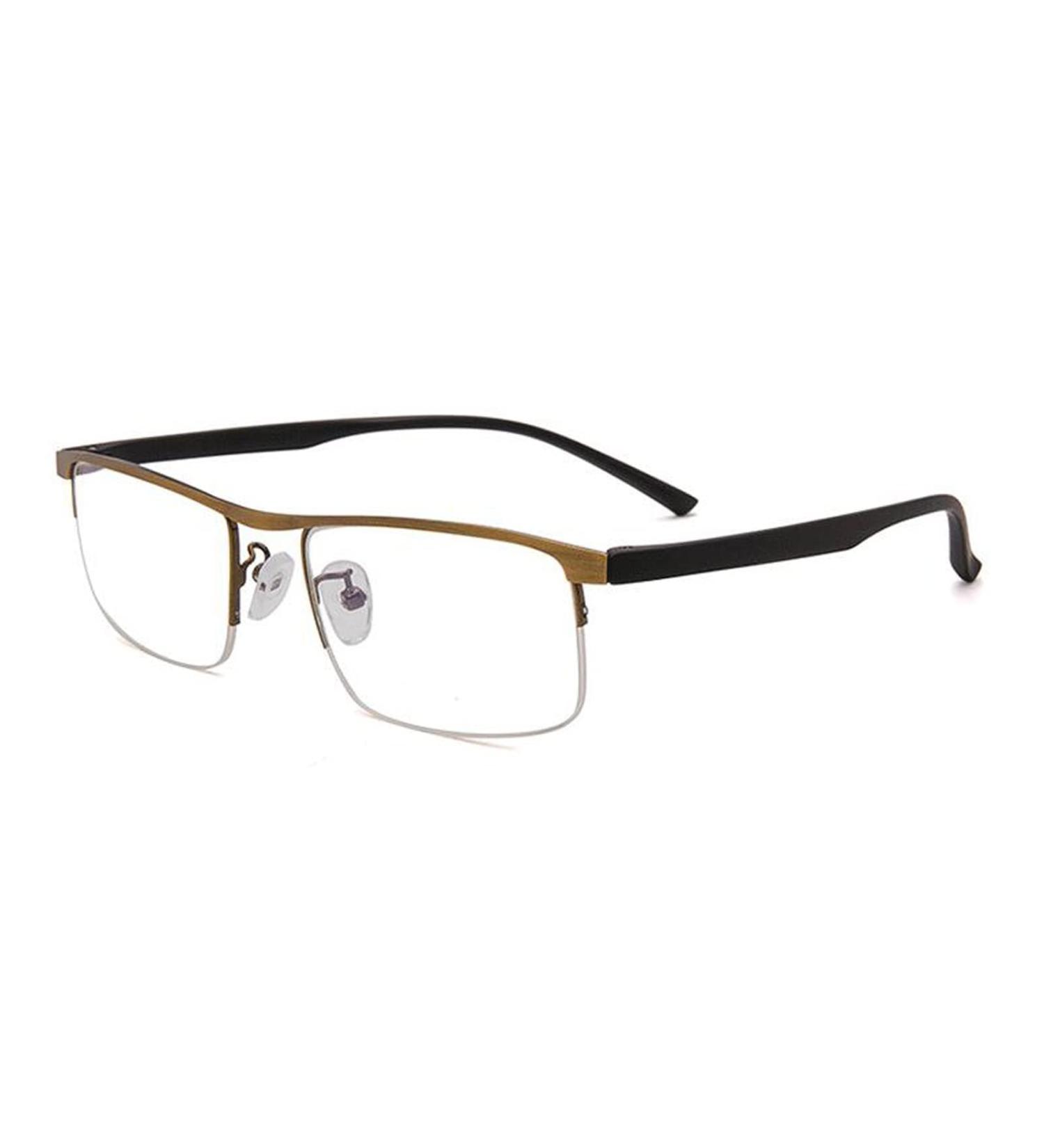 Edgun Progressive Multifocal Reading Glasses +2.0 - Light-Blocking Spring Hinge Computer Readers for Men & Women - Gold - Buy Online on GoSupps.com