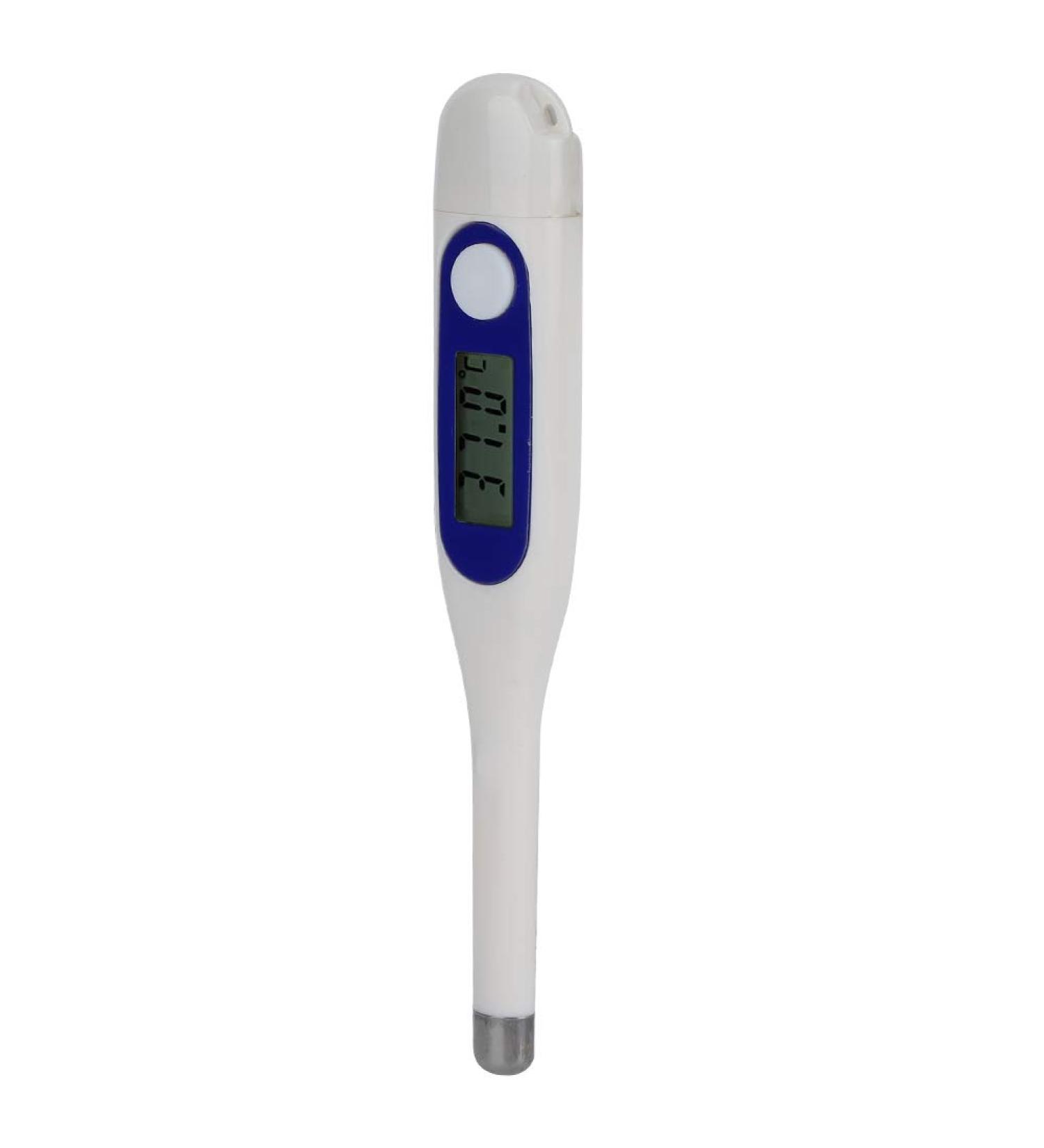 Veterinary Electronic Thermometer - LCD Digital Animal Thermometer for Cattle Sheep Horses Pigs & Poultry | Accurate & Reliable Pet Care - Buy Online on GoSupps.com