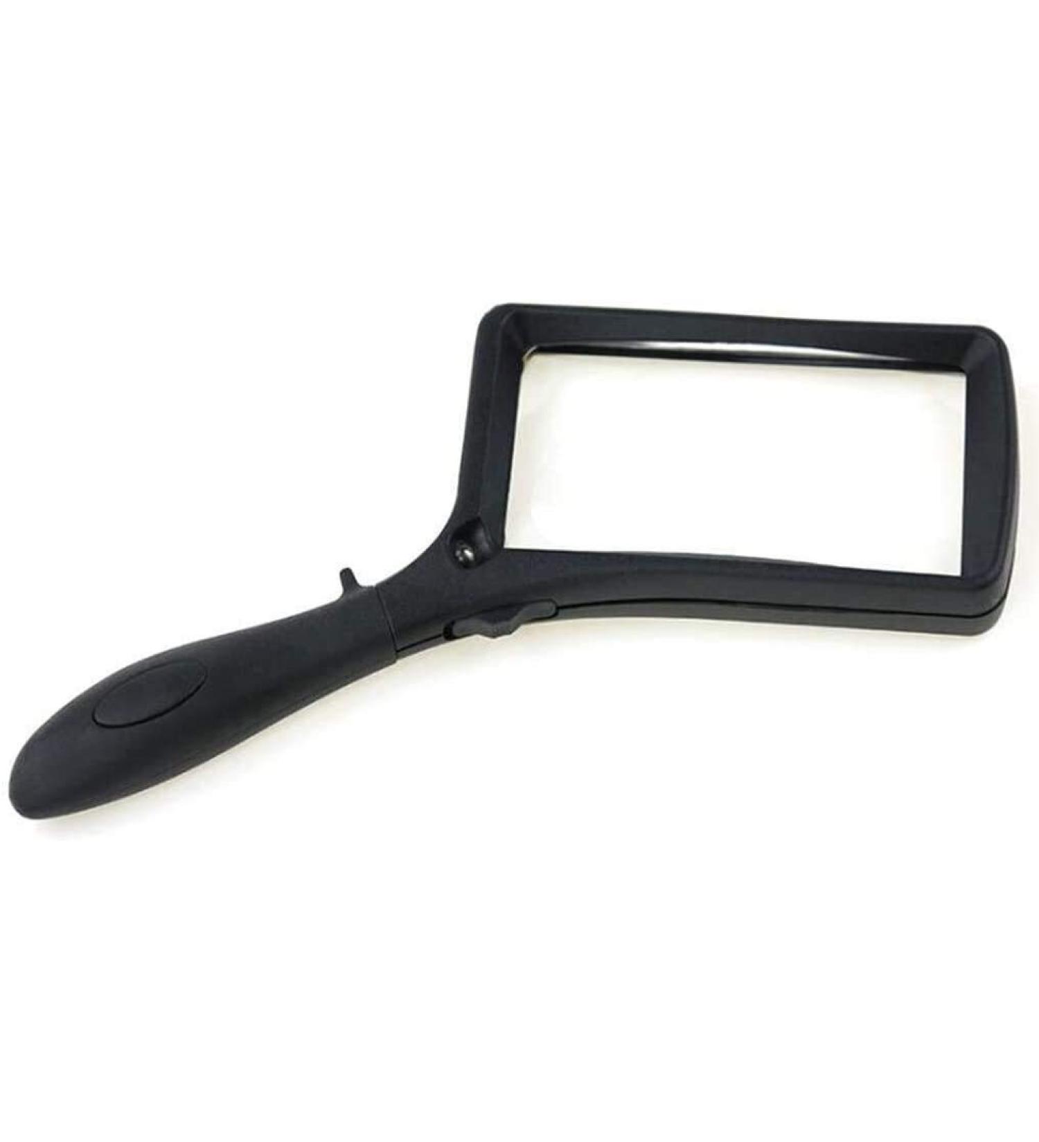 Handheld Mini Magnifying Glass Magnifying Glass Handheld Light Rectangular Reading Appreciation Antique Jewelry Identification Magnifier