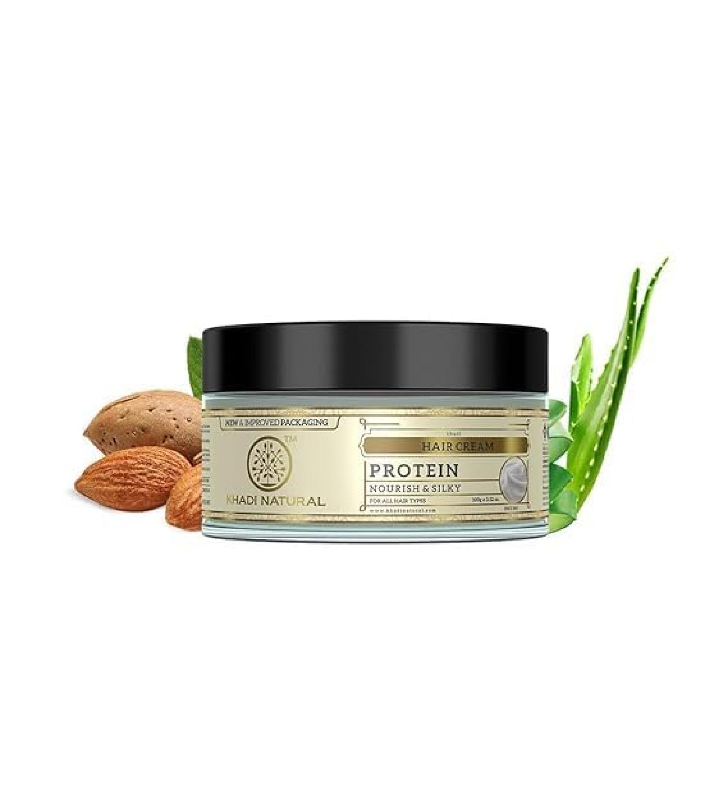 Protein Hair Cream | Soft & Shiny Hair | Natural Cream for Dry Hair | Paraben & Silicone-Free | All Hair Types - Buy Online on GoSupps.com
