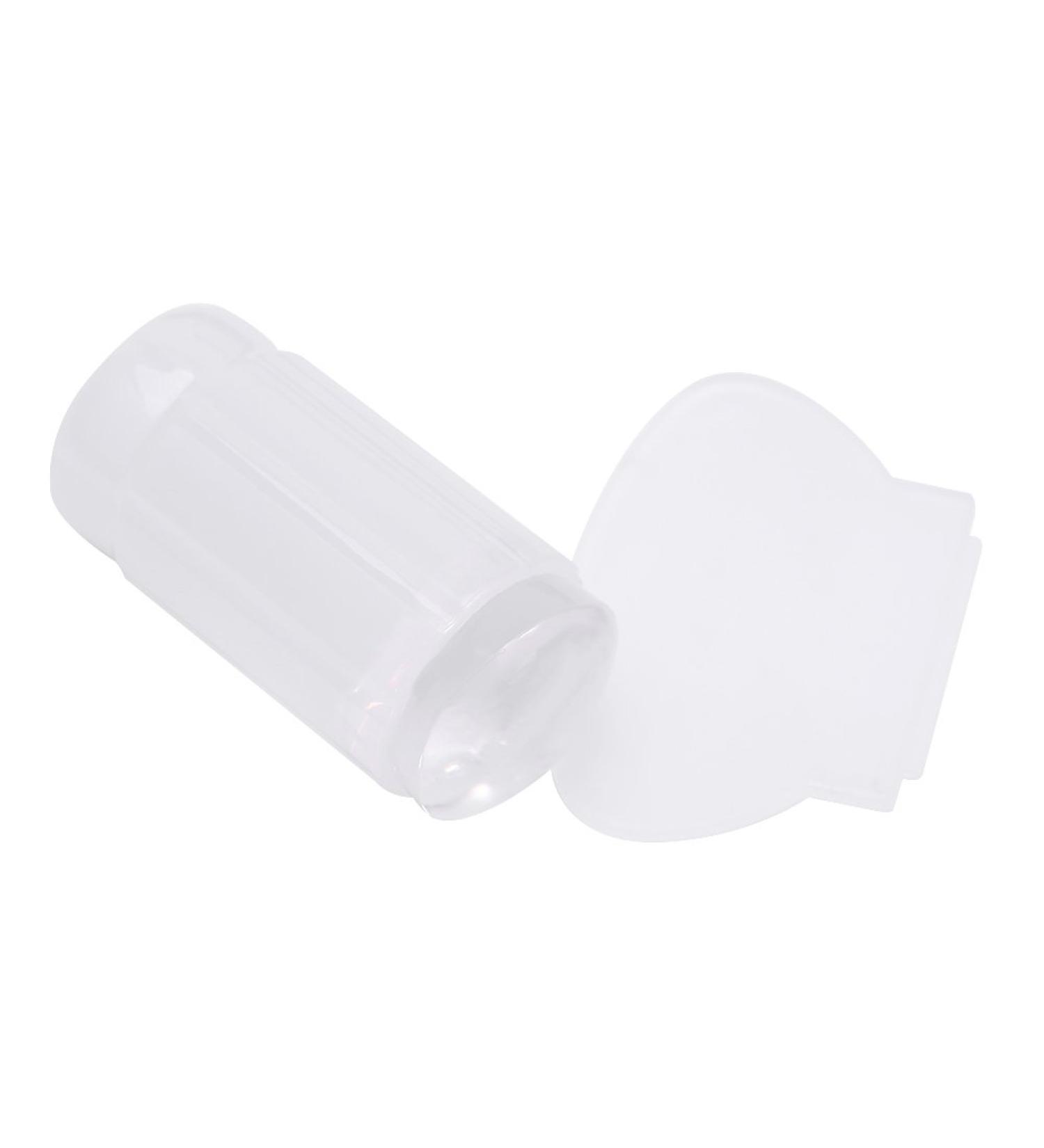Buy Silicone Nail Stamper - Clear Jelly Soft French Manicure Stamp & Scraper Tools (White) for Perfect Nails - International Shipping - Buy Online on GoSupps.com