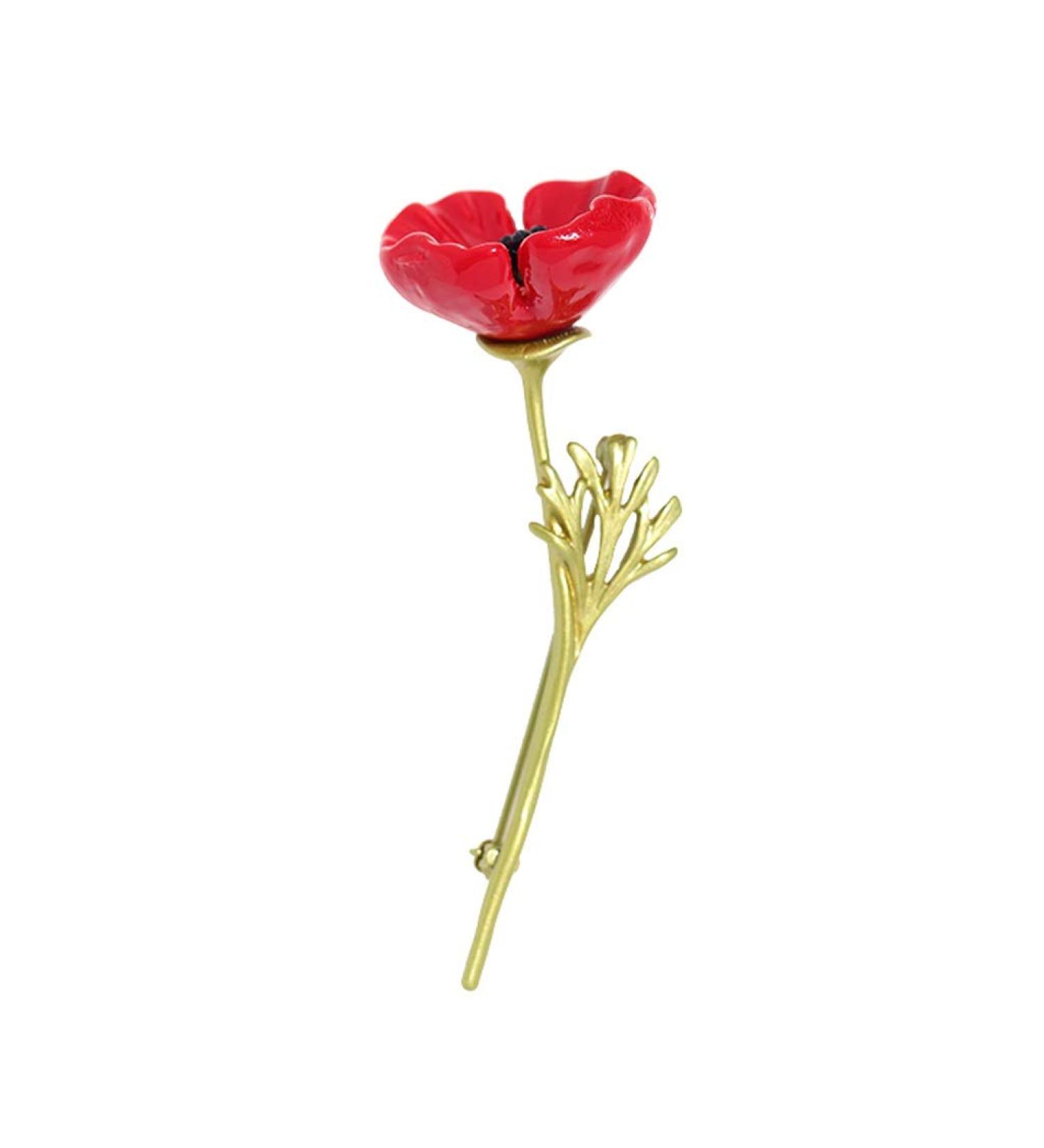 WIPPWER Pin Jewelry Gifts for Women Flowers Red Poppy Brooches for Women Remembrance Days Gifts Pins Brooches & Pins - Buy Online on GoSupps.com