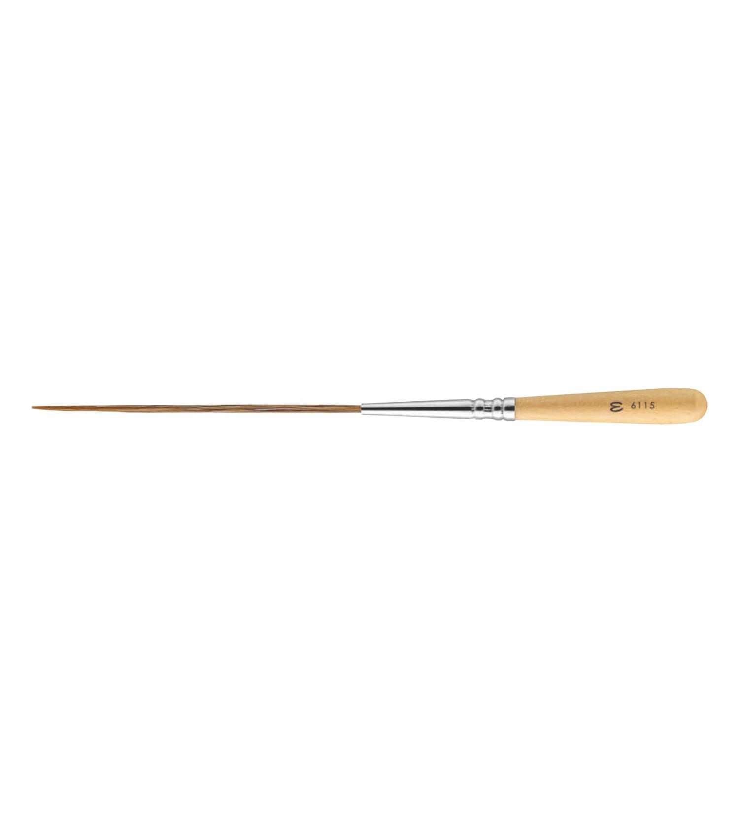 Escoda Bravo 6115 Artist Oil & Acrylic Paint Brush - Light Ox Hair, Size 5 Extra Long Round - Buy Online on GoSupps.com