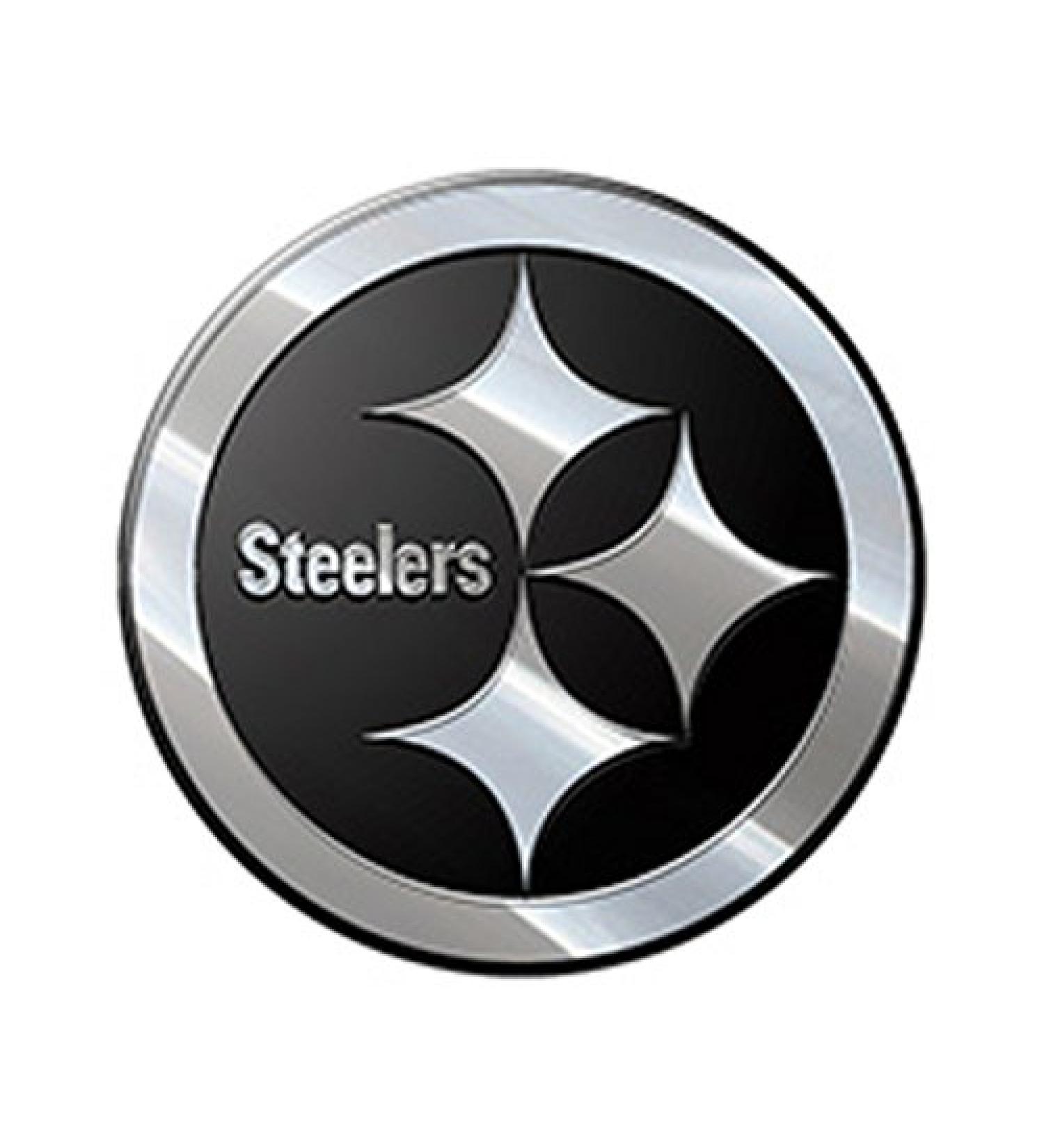 NFL Pittsburgh Steelers Chrome Metal Car Emblem
