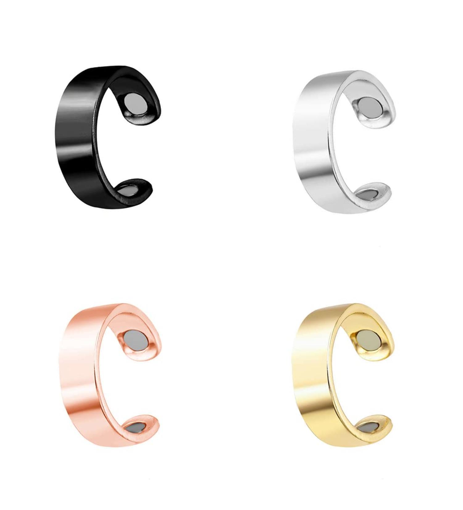4 Piece Adjustable Copper Magnetic Ring Set for Lymphatic Drainage & Weight Loss - Arthritis Relief for Men & Women - Buy Online on GoSupps.com