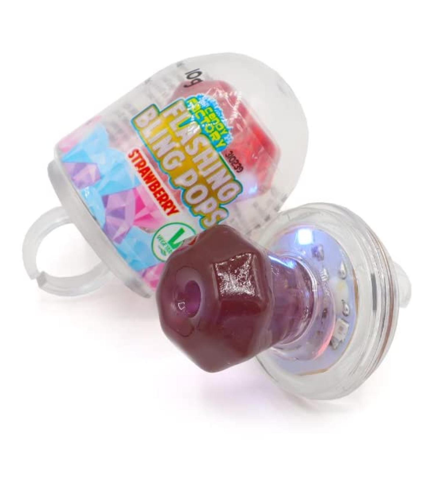 Ellies JelliesCrazy Candy Factory Flashing Bling Pops 10g x1 Fruity 10 g (Pack of 1)