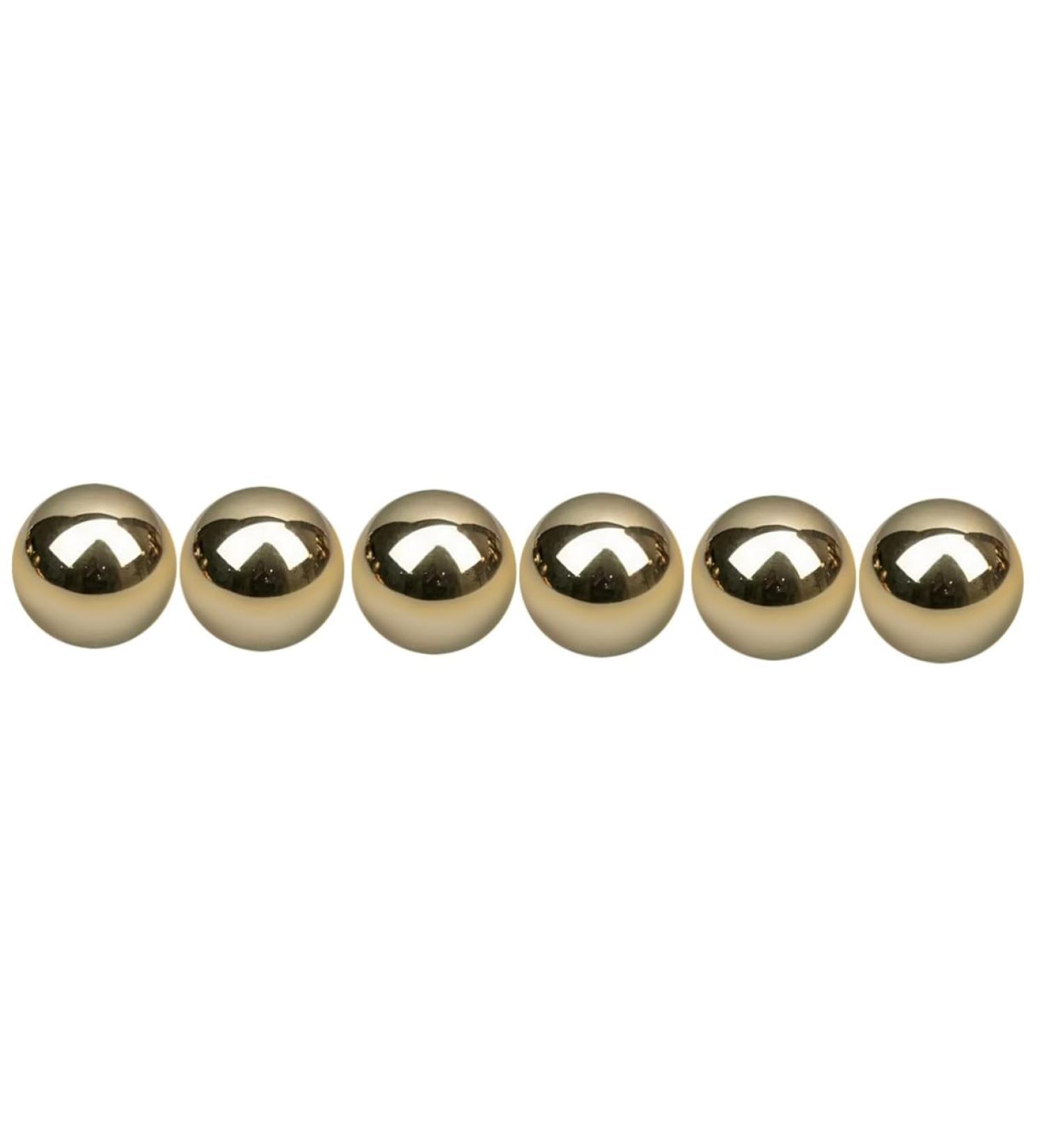 Gleavi 6 StK Gymnasikball Portable Brass Fitness Massage Balls for Hand & Body Ideal for Sports & Relaxation - Buy Online on GoSupps.com