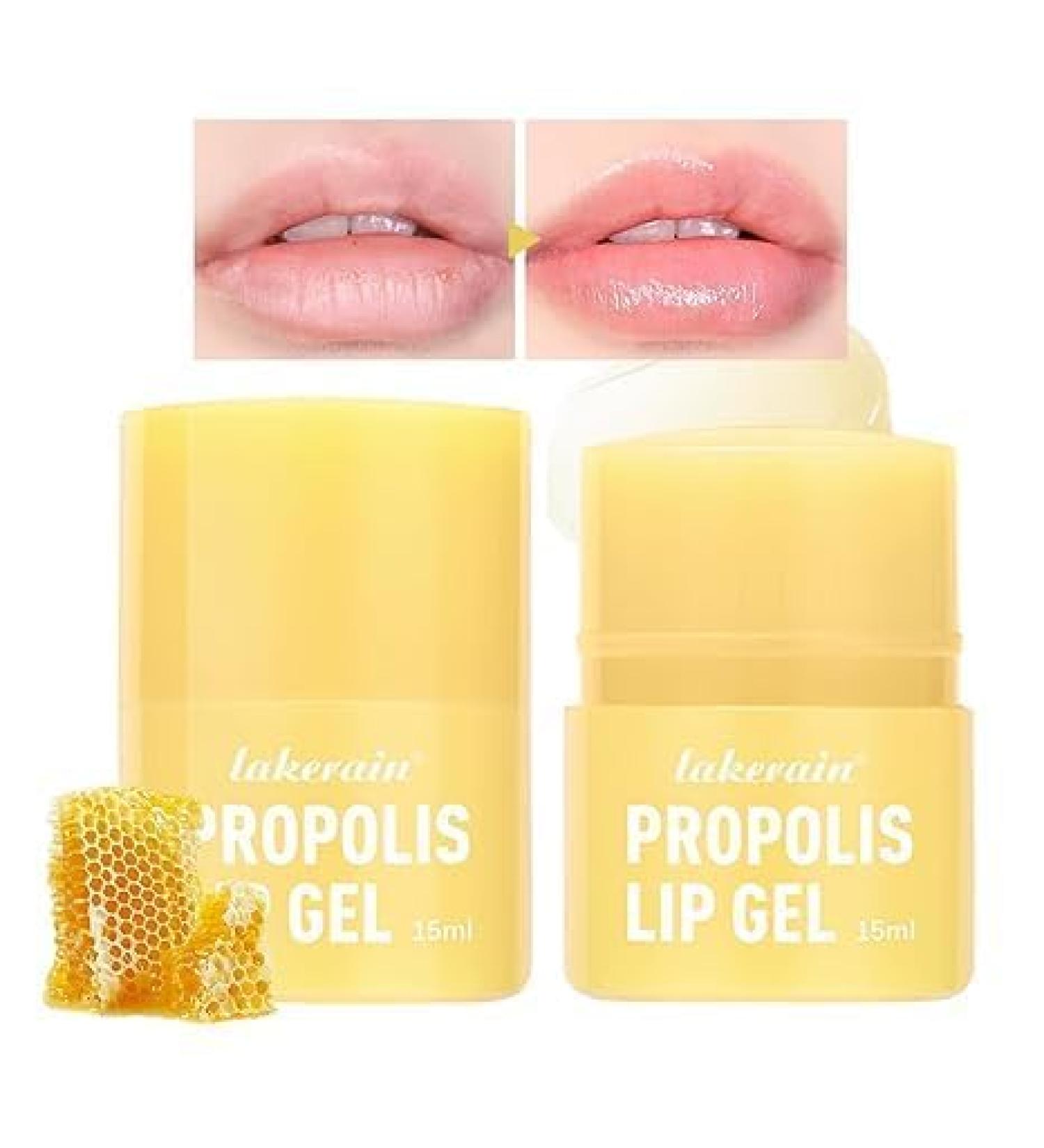 SHEEPFLY Propolis Lip Gel Honey Lip Butter Hydrating Overnight Lip Balm 12hrs Long-lasting Moisture Sanitary Twister (2 Pack) - Buy Online on GoSupps.com