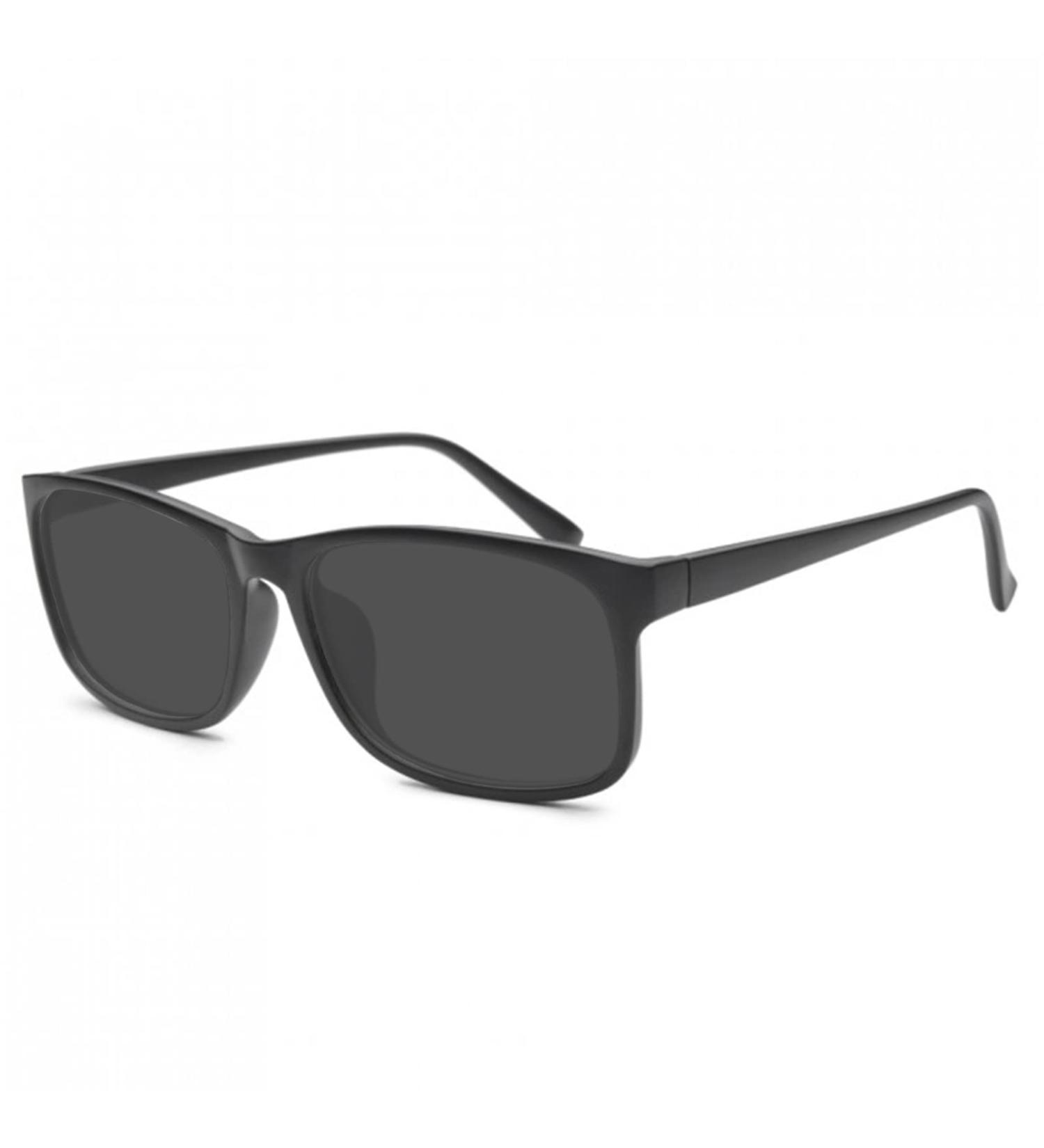 Nearsighted Oversize Myopia Glasses for Everyday Use -1.5 Black-polarized Gray | Men's Women's Black Distance Glasses - Buy Online on GoSupps.com