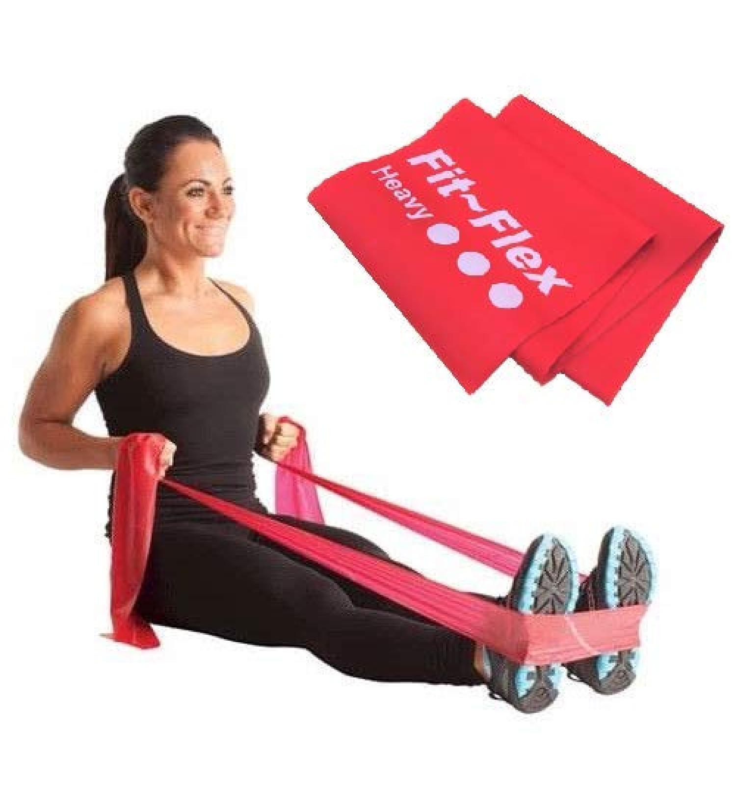 Fit-Flex Resistance Band - 2m Length - 3 Flex Options for Pilates Yoga Strength Training - Buy Online on GoSupps.com