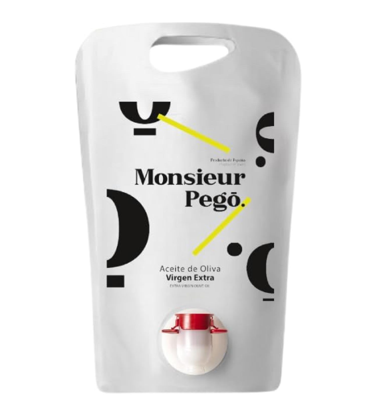 Vega de los Abades Monsieur Peg extra blanc olive oil refill pack 3 liters - Buy Online on GoSupps.com