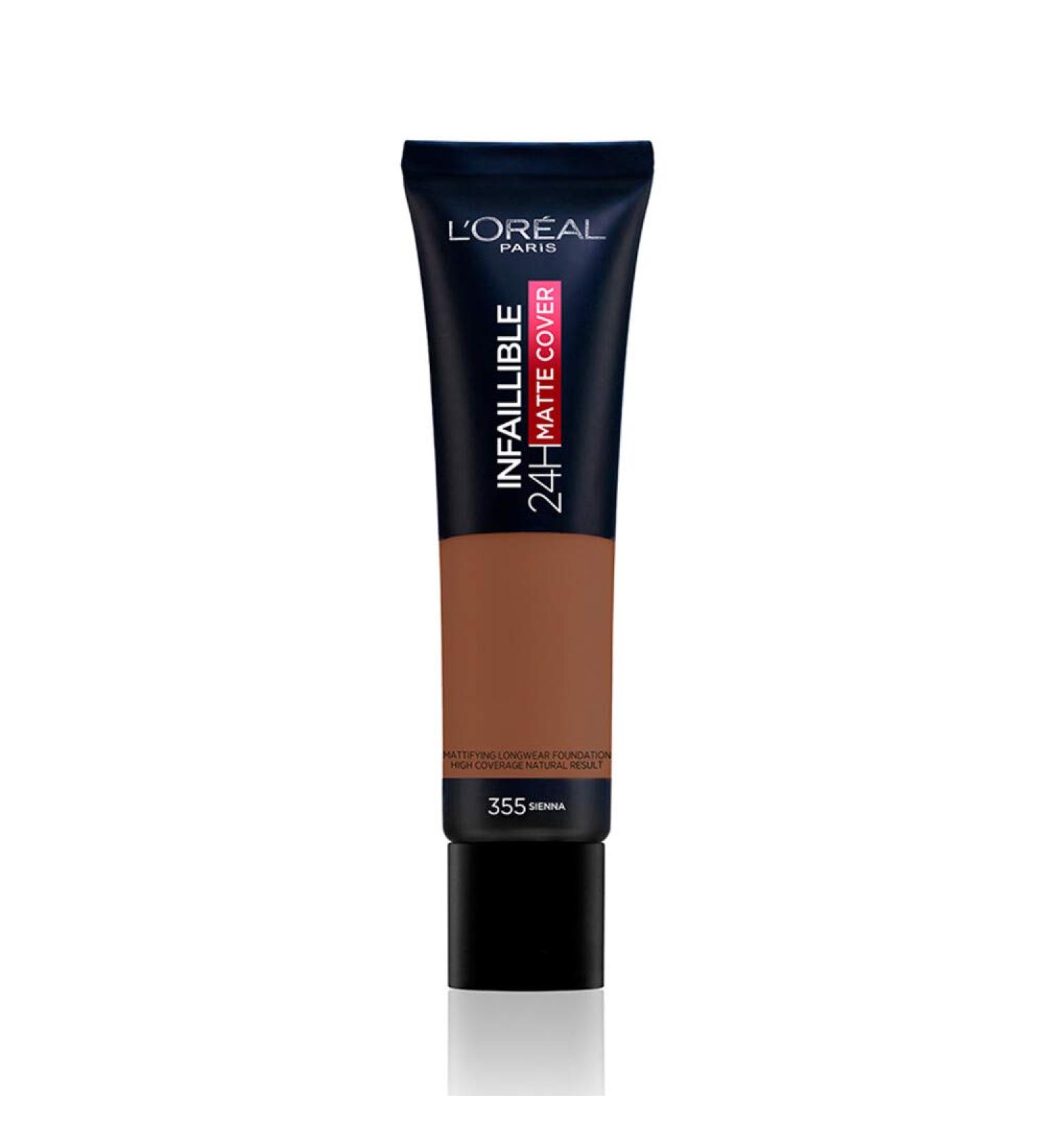 L'Or al Paris Infaillible 24H Matt Cover 355 Terre de Sienne | Long-Lasting High Coverage Liquid Makeup - Water & Wipe-Proof | Buy Internationally - Buy Online on GoSupps.com