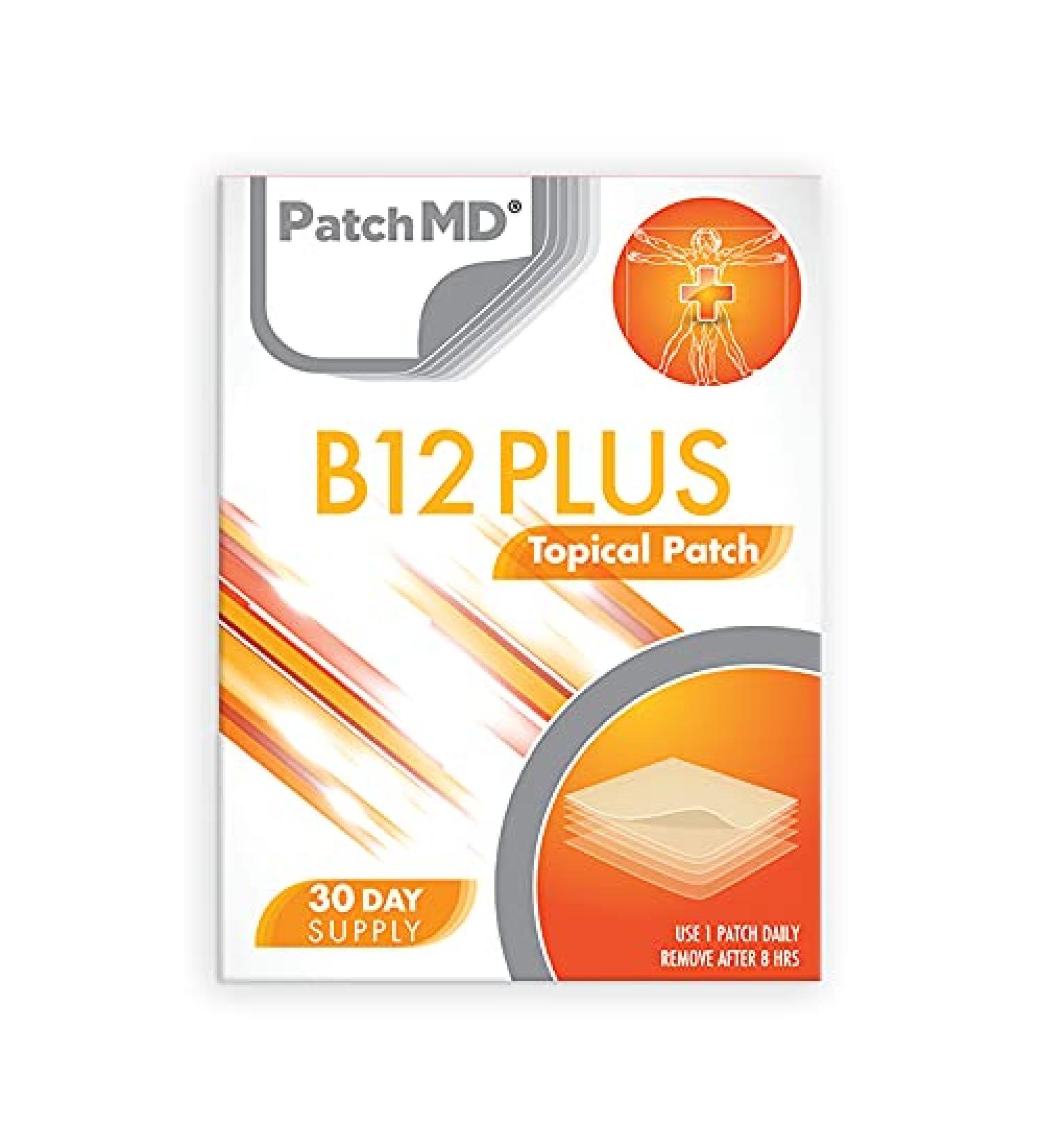 PatchMD B12 Energy Plus Patches - 30 Patches | Boost Energy Levels - Buy Online on GoSupps.com