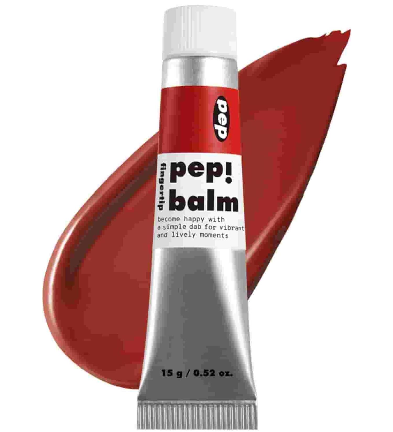 Pep! Balm Multi-Use Lip and Cheek Tint Shea Butter Liquid Blush and Lip Paint Travel-Friendly 0.52 Oz 001 Recharger