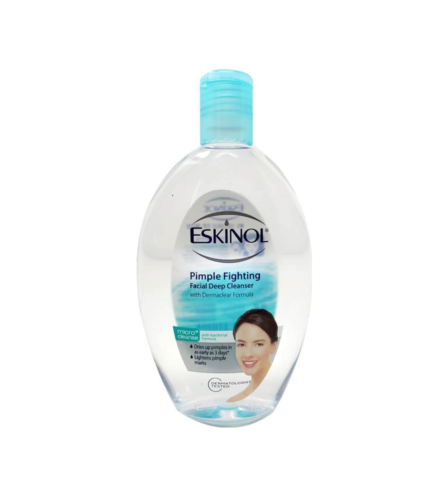 Eskinol Pimple Fighting Facial Deep Cleanser 225mL - Clear Skin Solution - Buy Online on GoSupps.com