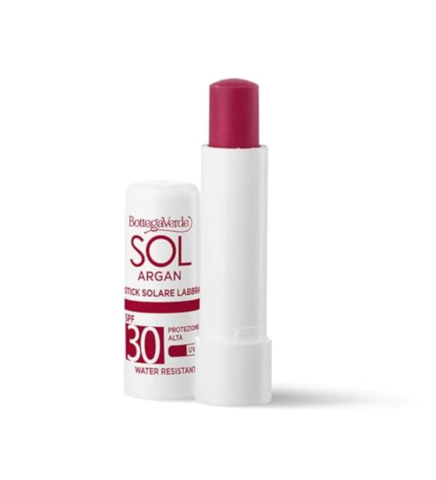 Bottega Verde Bottega Verde - SOL Argan - Lip Stick - tones and protects - high protection SPF30 (5 ml) water resistant - red