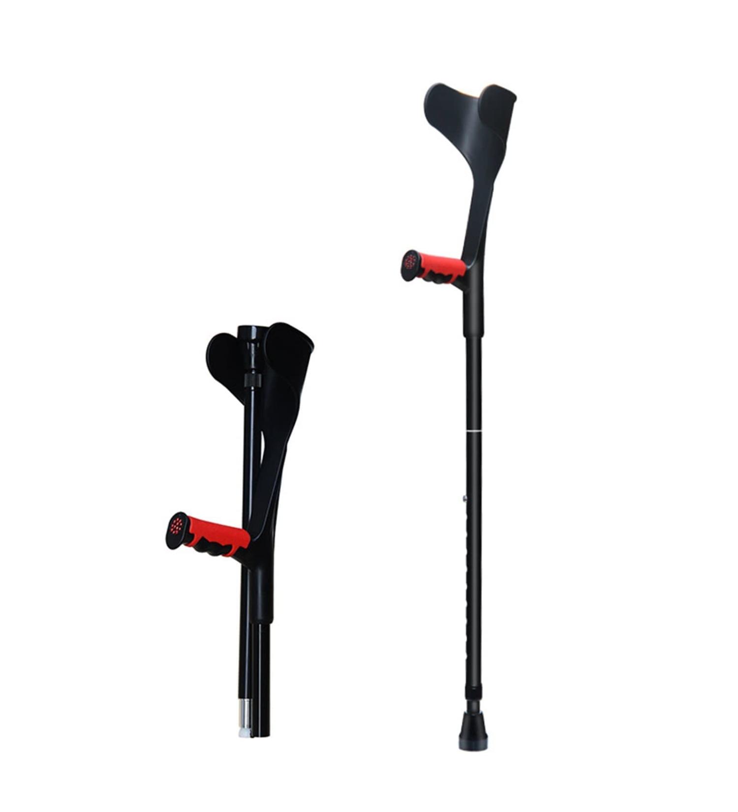GHFTCCF Forearm Crutches Adult Ergonomic Adjustable Heavy Duty Non-Slip Open Cuff Crutches Aluminum Alloy Folding Lightweight Crutches Black/Pink/Blue 2 Units (Blue) - Buy Online on GoSupps.com