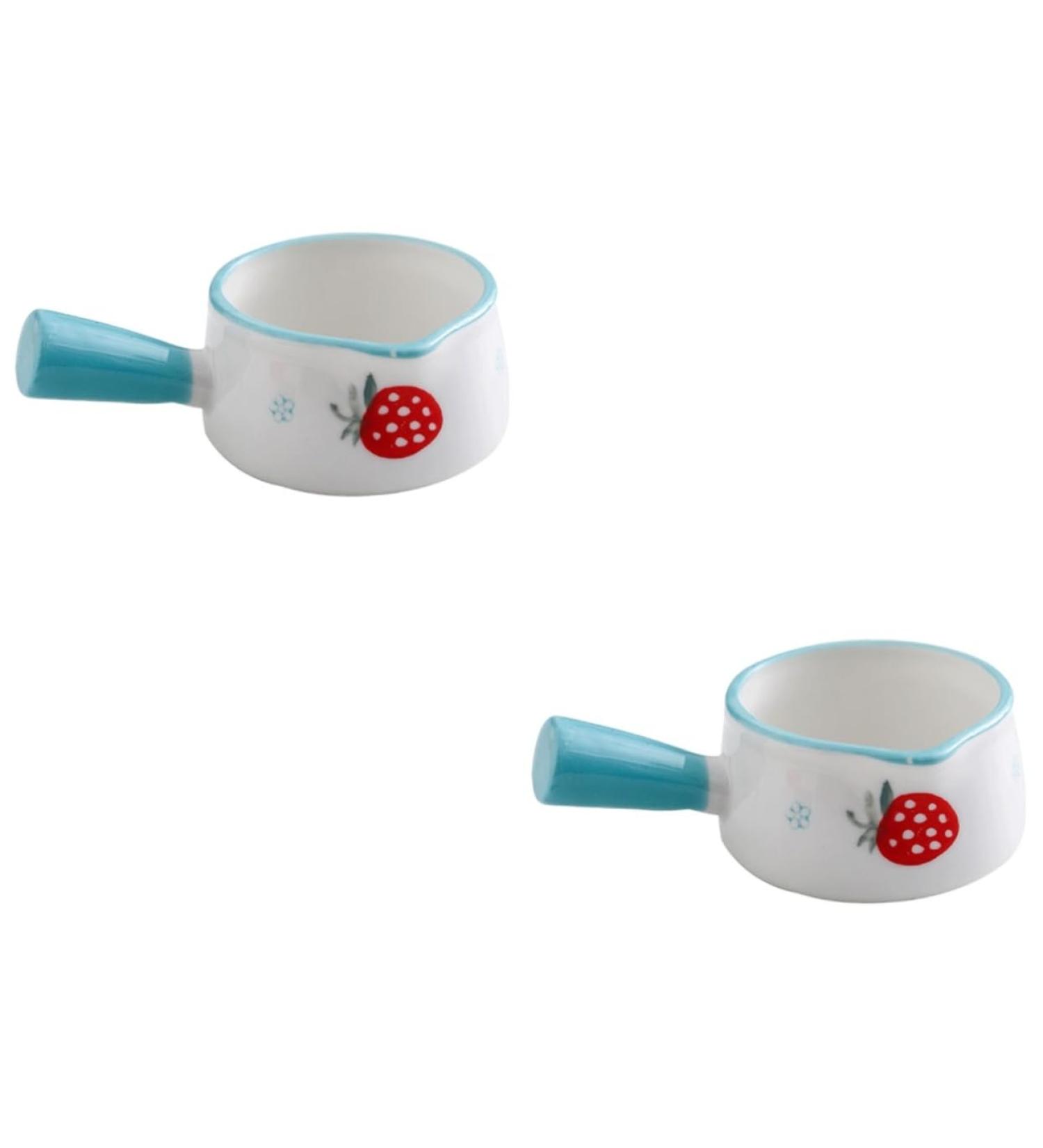 Milisten 2pcs Condiment Bowls Coffe Creamer Coffee Creamer Pourer Appetizer Storage Butter Warmer Saucepan Sauce Plate Gravy Jug Sweet Sour Sauce Food Dispensers Dishes Mini Heater Ceramics 9.5 6cmx2pcs Sky-bluex2pcs - Buy Online on GoSupps.com