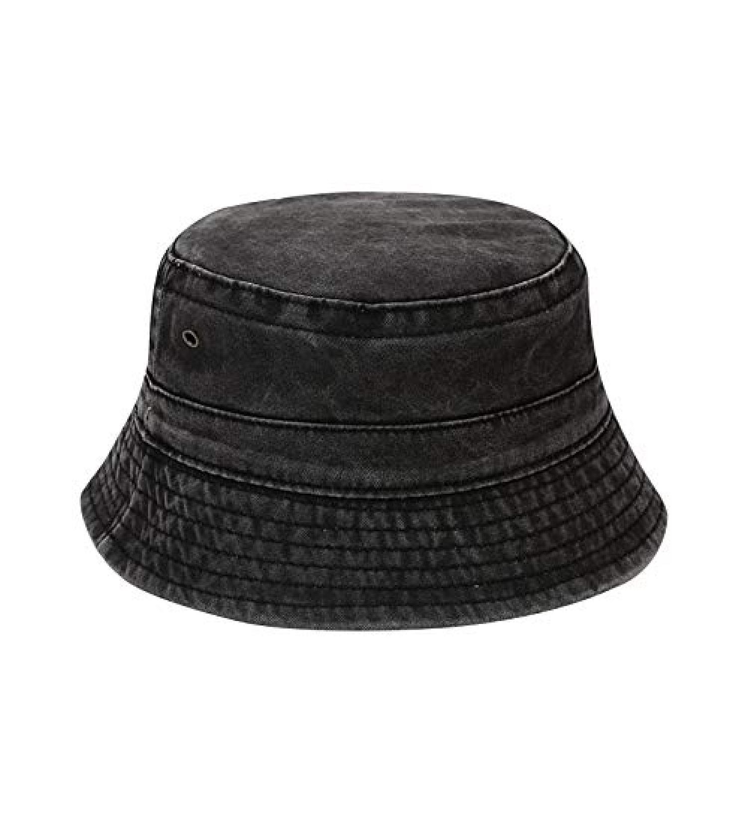 DGQPLPD Hat Bucket Solid Hat Adult Sunshade Basin Hat Hat Outdoor Fashion Fisherman's Baseball Caps Coneflower 54 Hat-01149black One Size