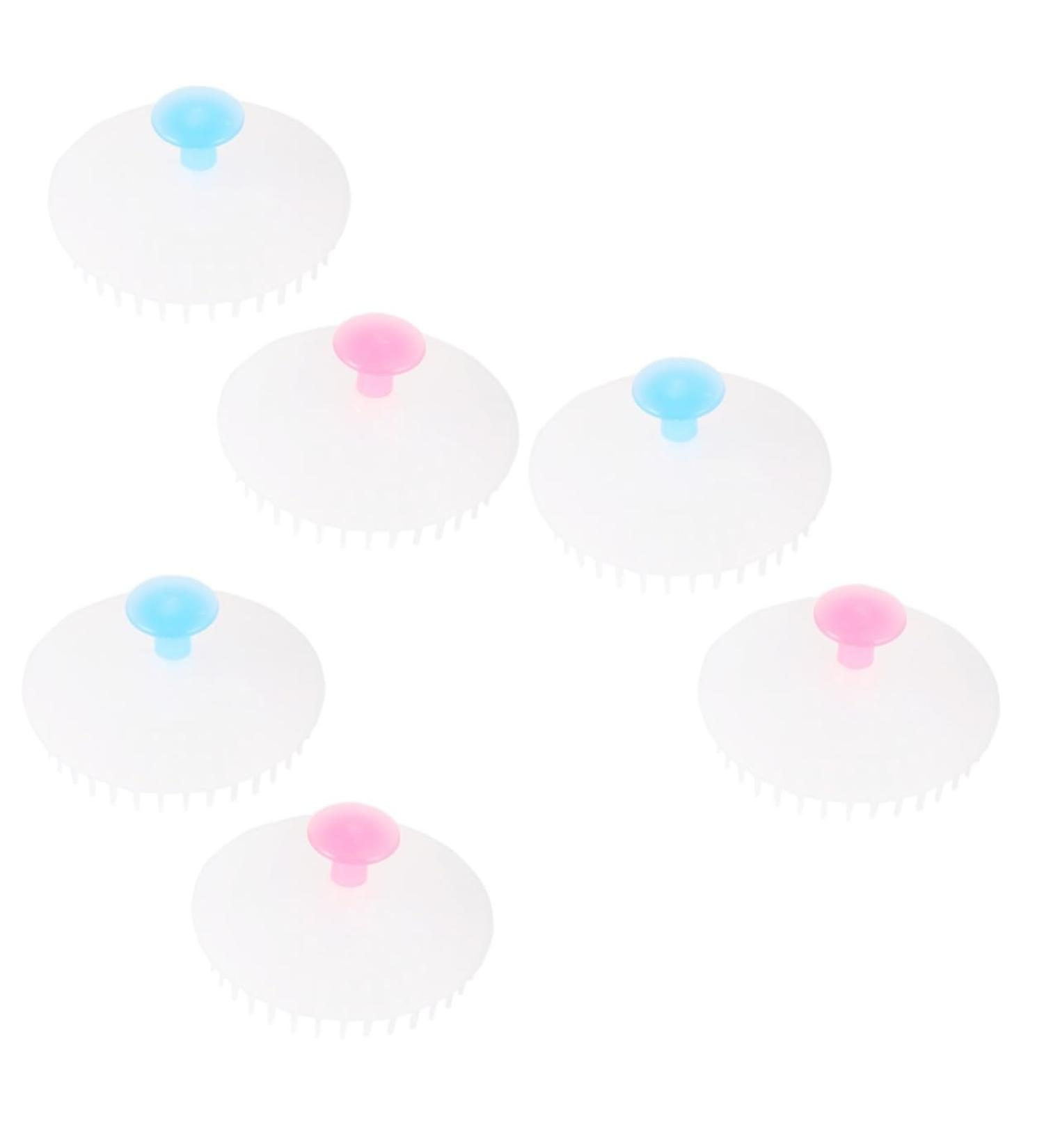 GLEAVI 6 Pcs Shampoo Brush Set - Premium Miss Frosted Care Brushes for Deep Cleaning | Polyethylene | International Shipping Available - Buy Online on GoSupps.com