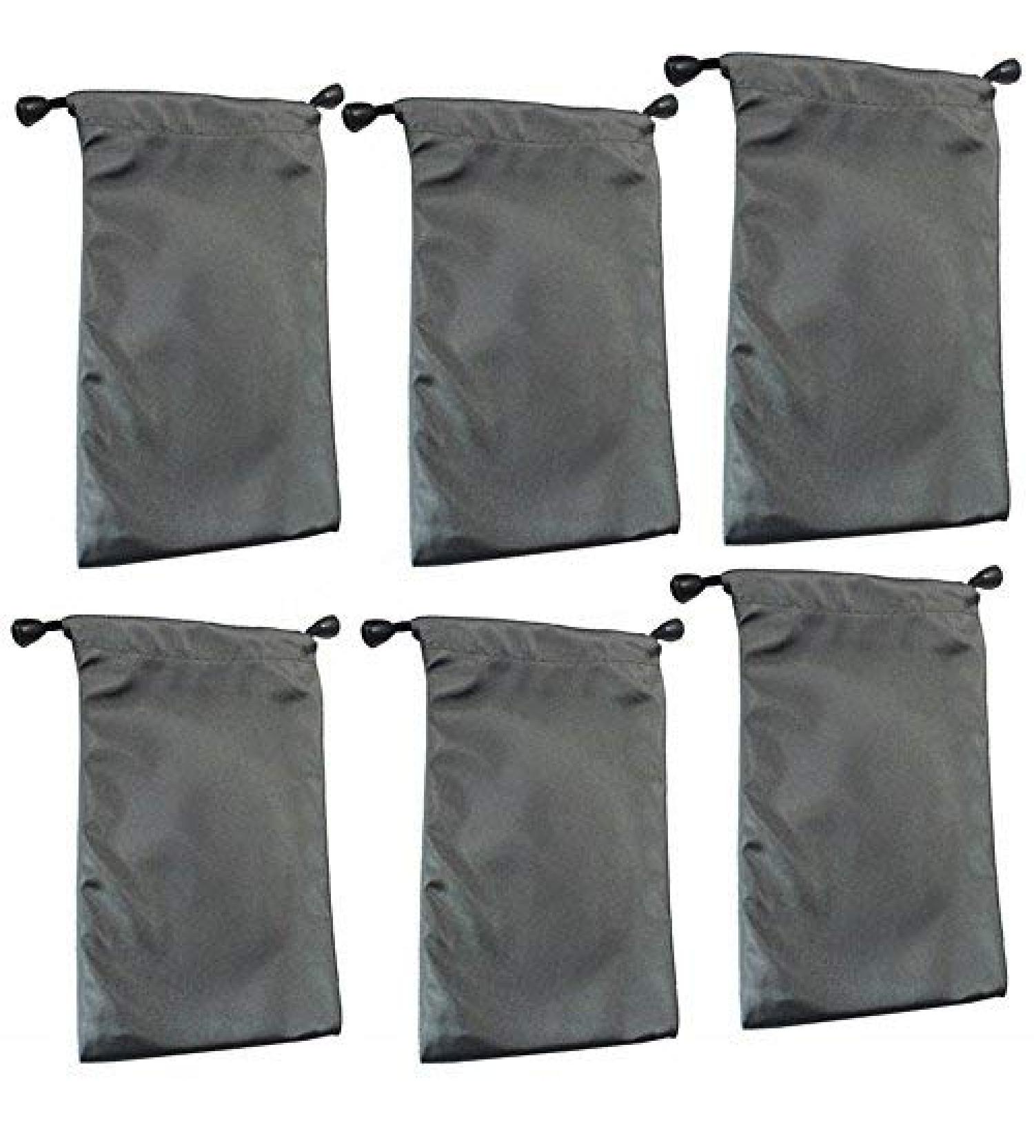 Vientiane Drawstring Storage Pocket Set - 6 Waterproof Microfiber Bags for Mobile Phones Cameras & Chargers - Buy Online on GoSupps.com