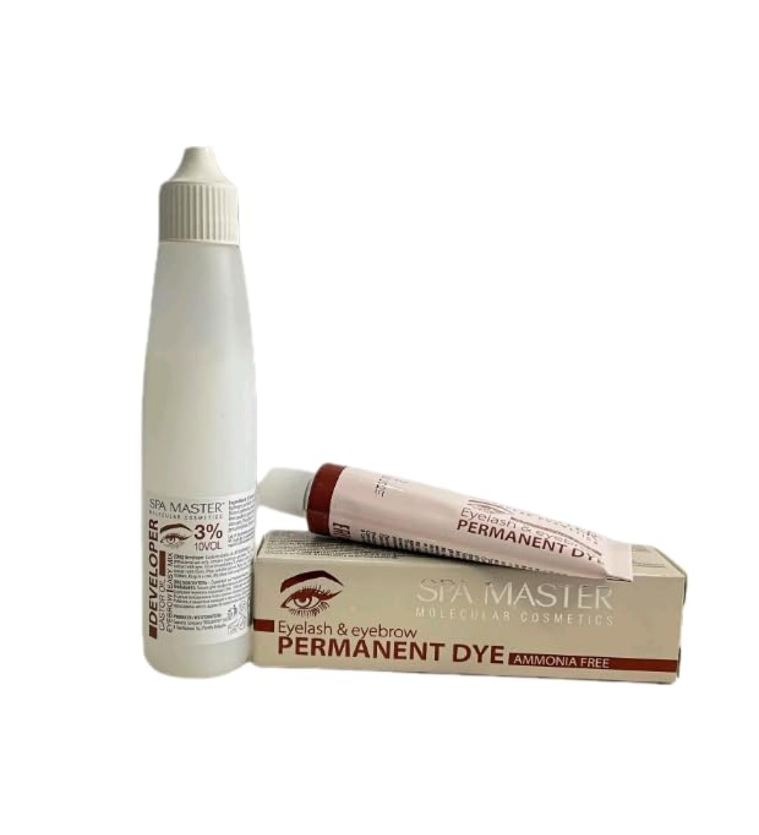  Rosa Impex Ammonia-free permanent eyebrow and eyelash tint No. 1 Matte Black "Spa Master" 20 ml - Buy Online on GoSupps.com