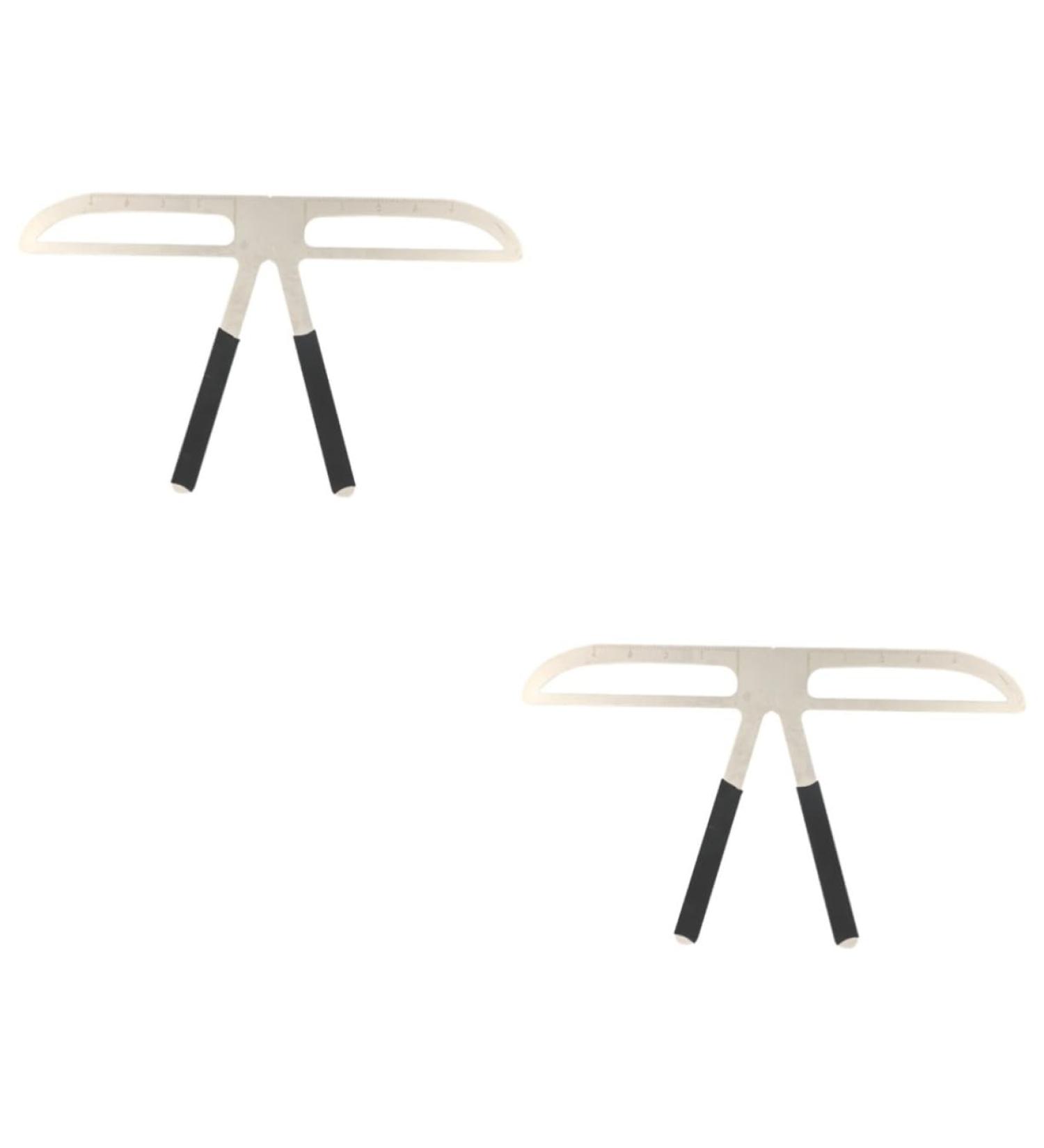 FRCOLOR 2pcs Molds Eyebrow Template Stencils Kits Eyebrow Ruler Tool Stainless Steel Eyebrow Shape 1 count (Pack of 1) As Shownx2pcs - Buy Online on GoSupps.com