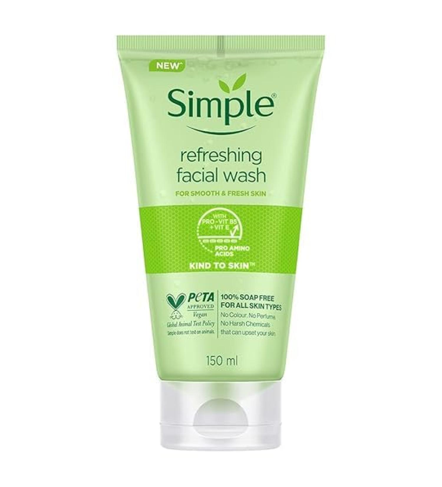 Skin Refreshing Face Wash 150ml | 100% Soap-Free Gentle Cleanser for Sensitive Dry & Oily Skin | Ideal for Men & Women - Buy Online on GoSupps.com