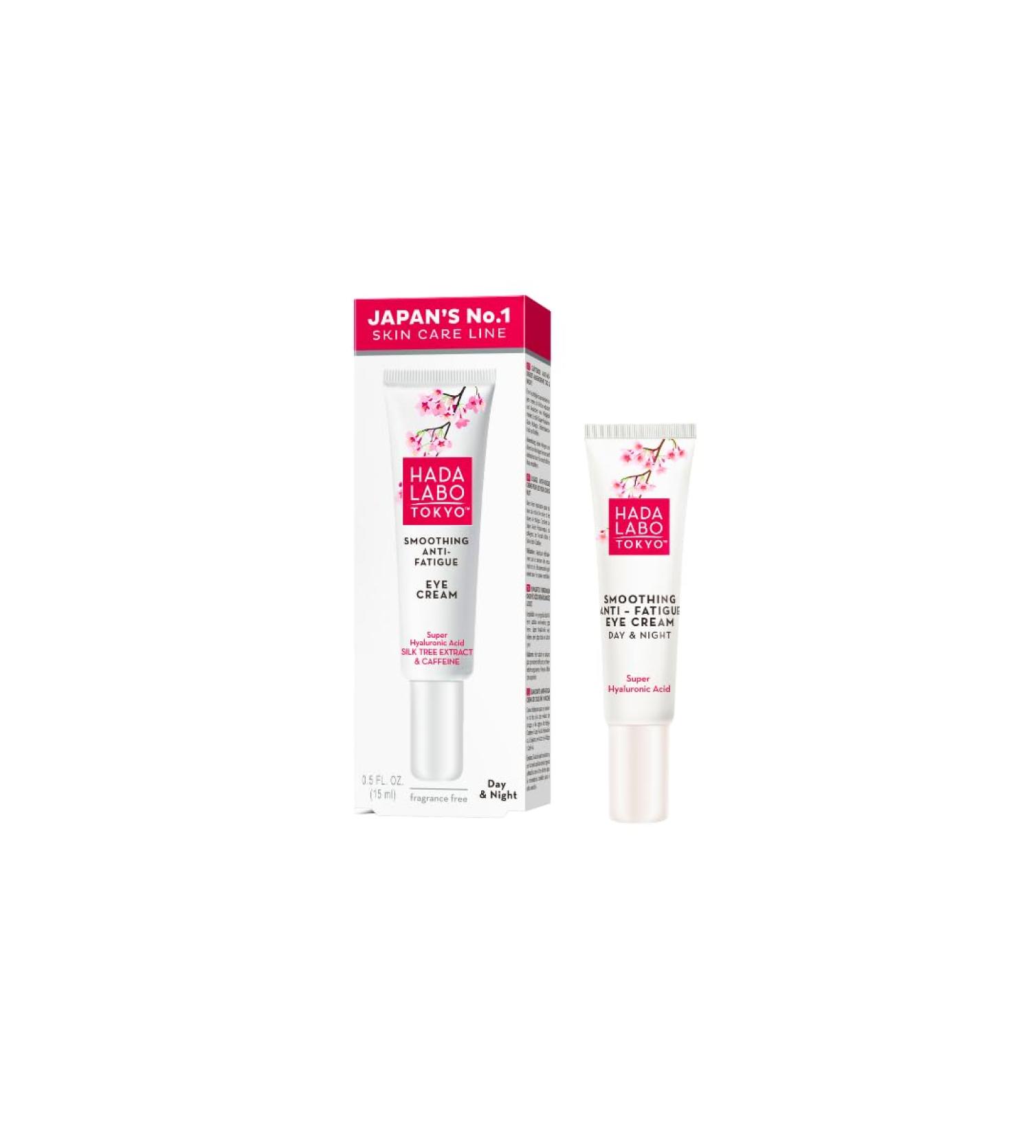  Hada Labo Tokyo Hada Labo Tokyo - Day and Night Smoothing Eye Cream with Hyaluronic Acid Silk Tree Extract and Caffeine 18-39 Years 15ml Tube (Pack of 1) - Buy Online on GoSupps.com