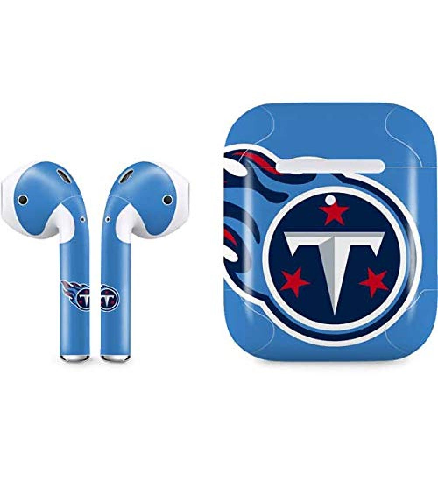 NFL Tennessee Titans AirPods Decal - Officially Licensed Audio Skin for Apple AirPods with Wireless Charging Case - Buy Online on GoSupps.com