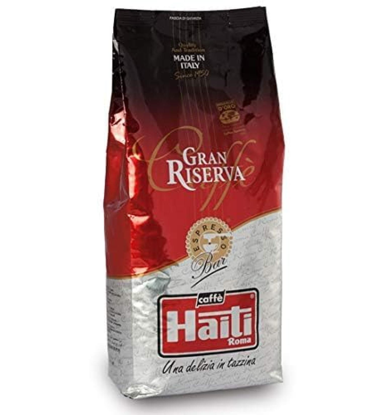 Caff Haiti Roma Gran Riserva Coffee beans Made in Italy artisan roasting in 1 kg pack - Buy Online on GoSupps.com
