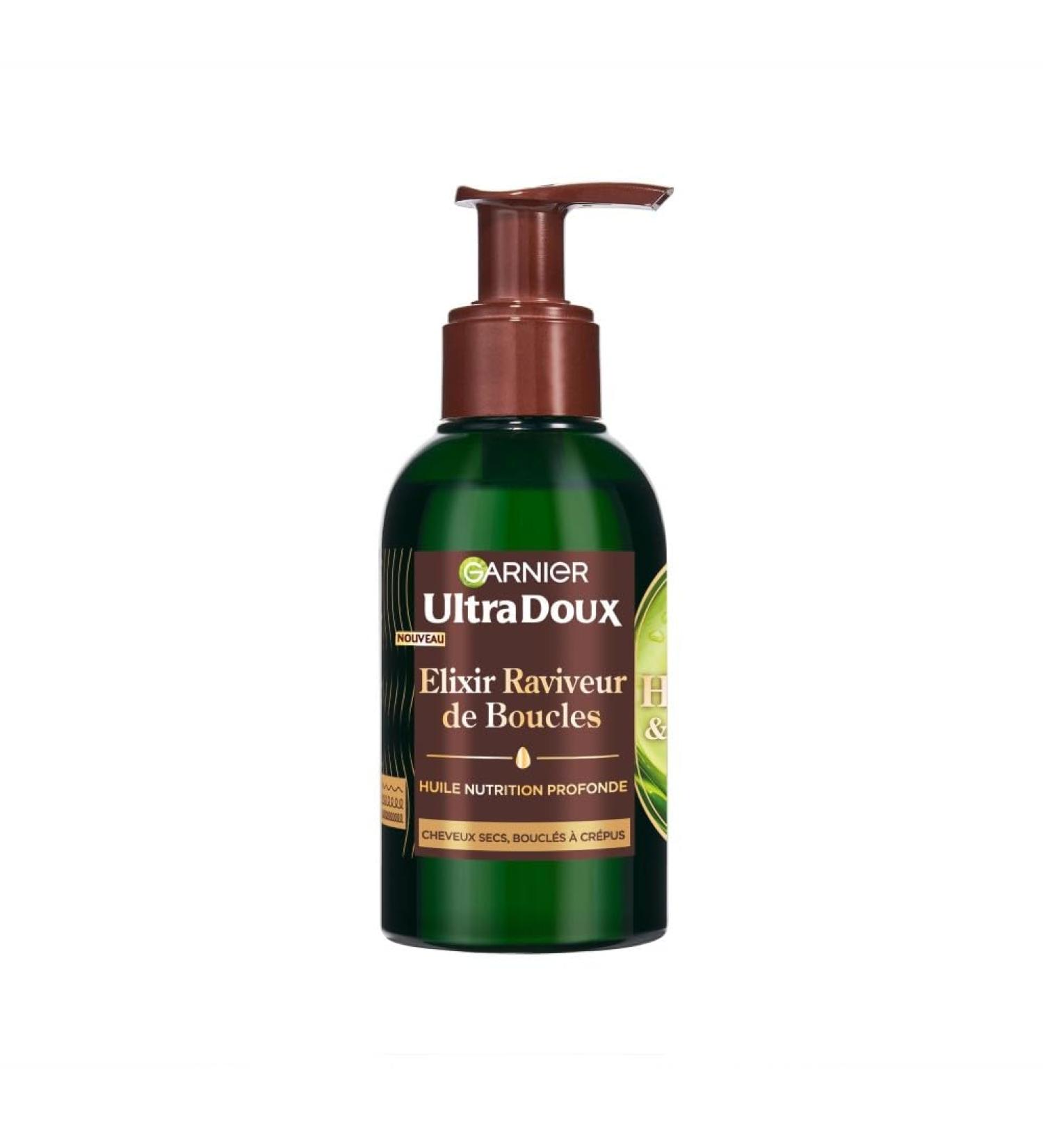 Garnier Ultra Doux - Elixir Raviveur de Boucles - l'Huile d'Avocat et Beurre de Karit - Enrichi en Huile Nourrissante Multi-Usages pour Raviver les Boucles des Cheveux Boucl s Fris s - 120 ml - Buy Online on GoSupps.com