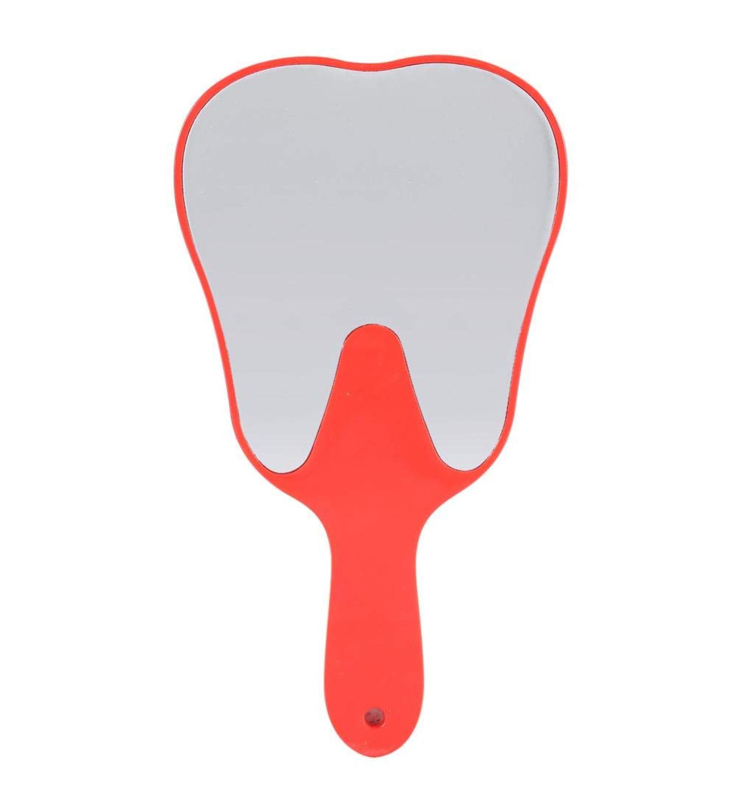 4 Colors Fashionable Useful Cute Plastic Handle Tooth Dental Care Hand Mirror Tool(02)