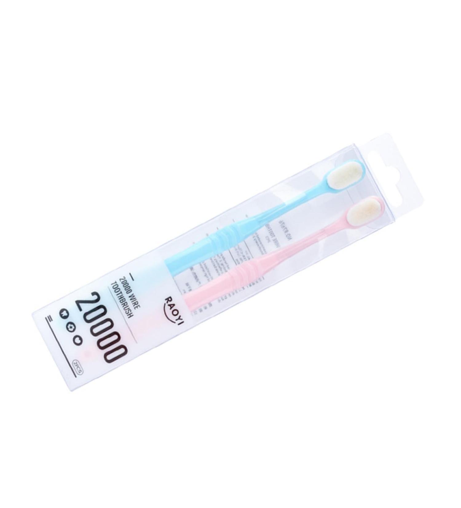 Goohochy Portable Toothbrush - Extra Soft Nylon Toothbrush for Oral Hygiene | Anti-Slip Design Ideal for Women & Travel - Buy Online on GoSupps.com