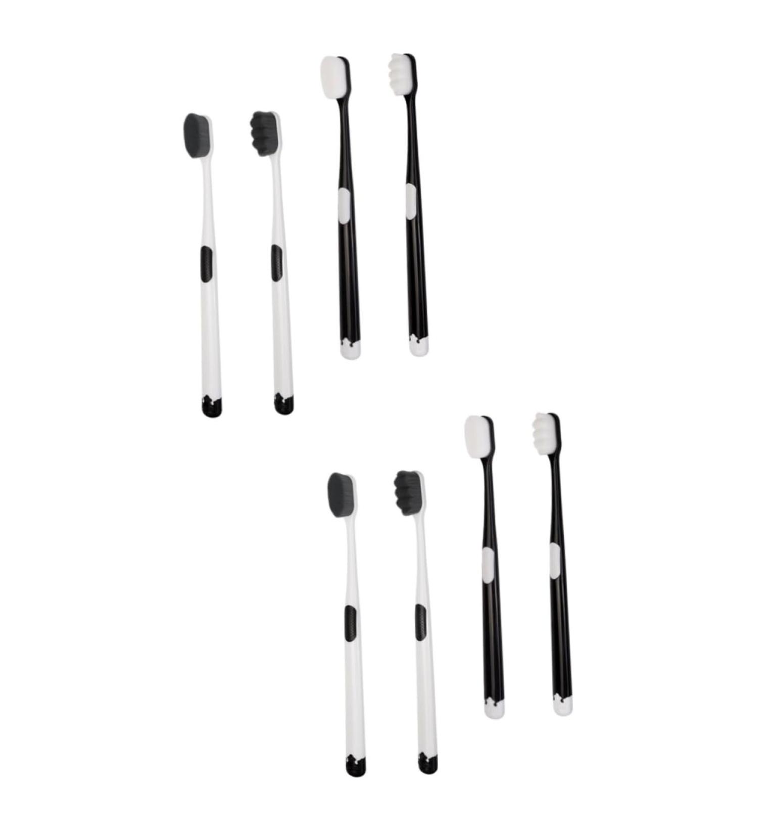 Minkissy 8-Pcs Soft Toothbrush Set - Ideal for Adults & Kids Perfect for Postnatal Care & Pregnancy | International Shipping Available - Buy Online on GoSupps.com