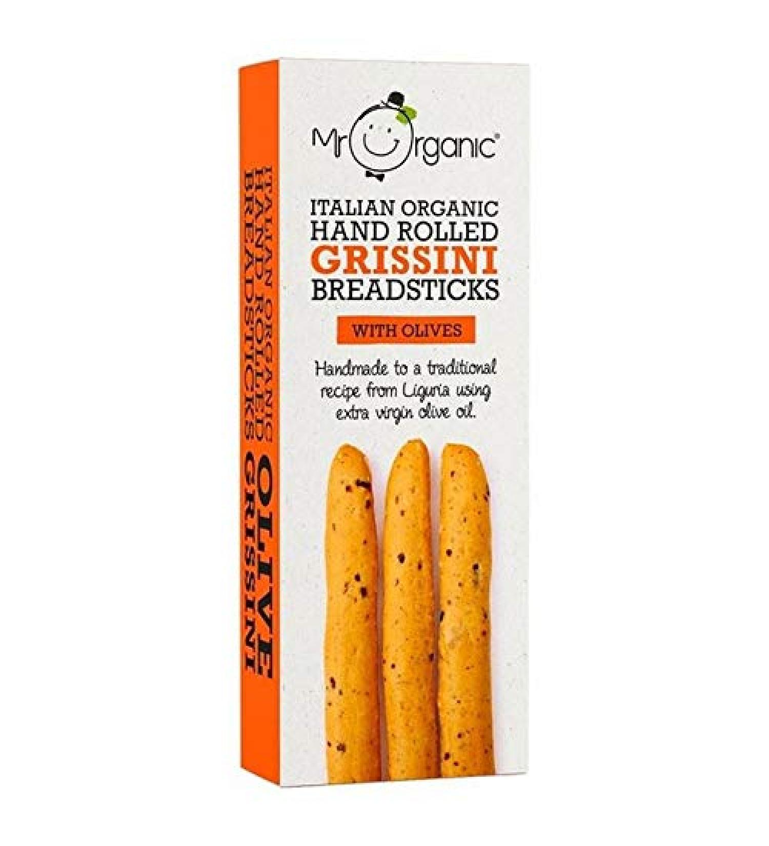 Mr Organic Mr Gressins Organic Olive Breadsticks 150g