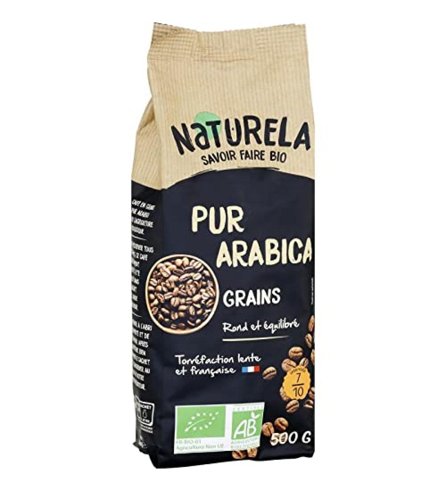  G n rique Naturela 100% Organic Arabica Coffee Beans 500g Coffee made from premium quality organic beans certified AB for a unique and environmentally friendly taste experience Batch - Buy Online on GoSupps.com