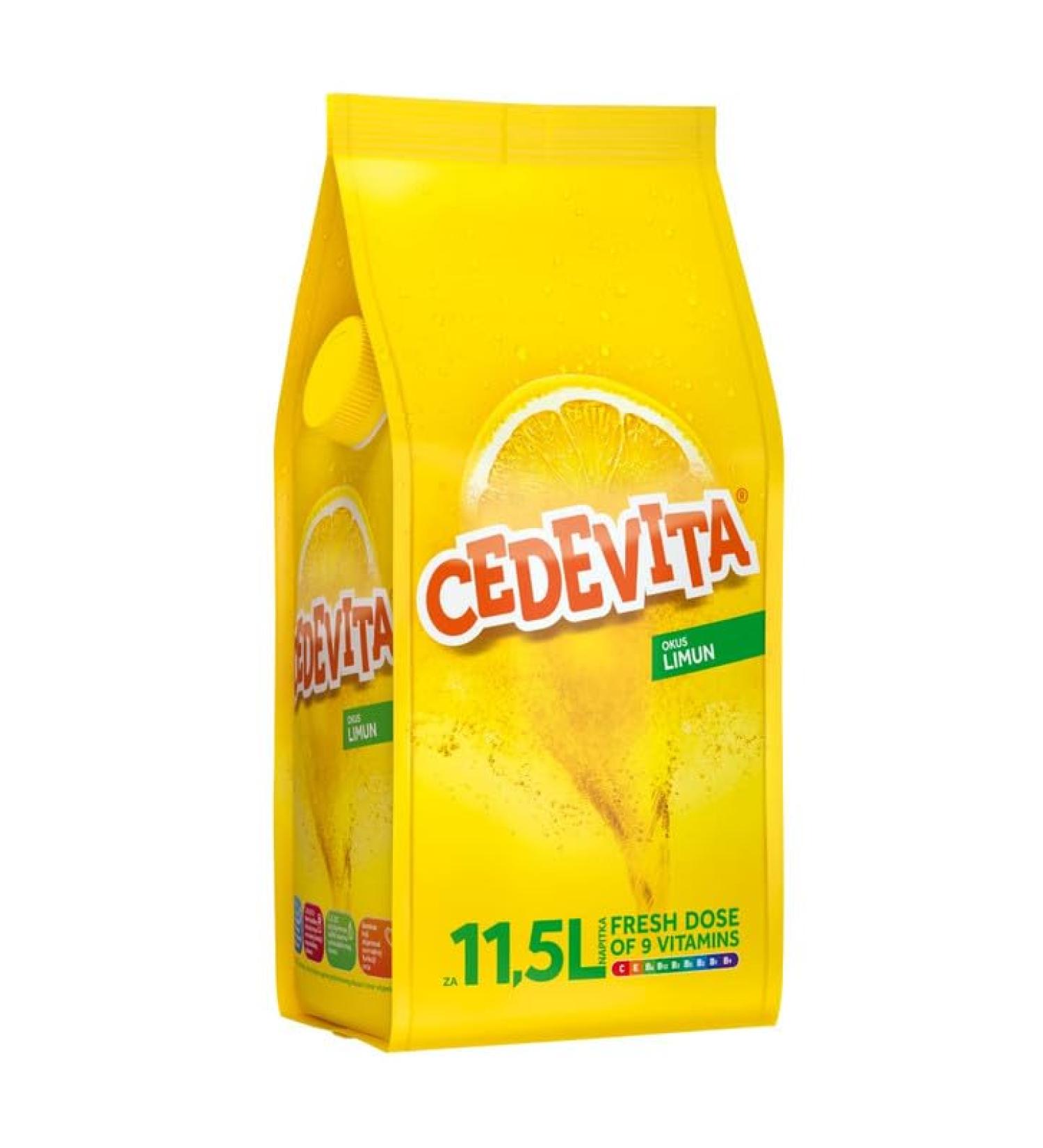 Boisson instantan e Cedevita au go t de citron - contient 9 vitamines pour dynamiser le corps et l'esprit - 900 g pour 11 5 litres (citron) - Buy Online on GoSupps.com